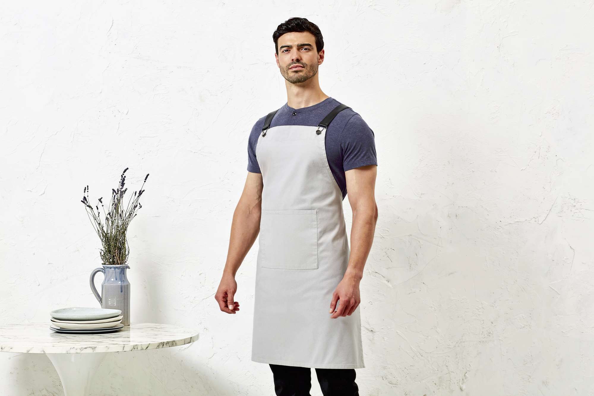 Cross Back Schürzenbänder aus Kunstleder