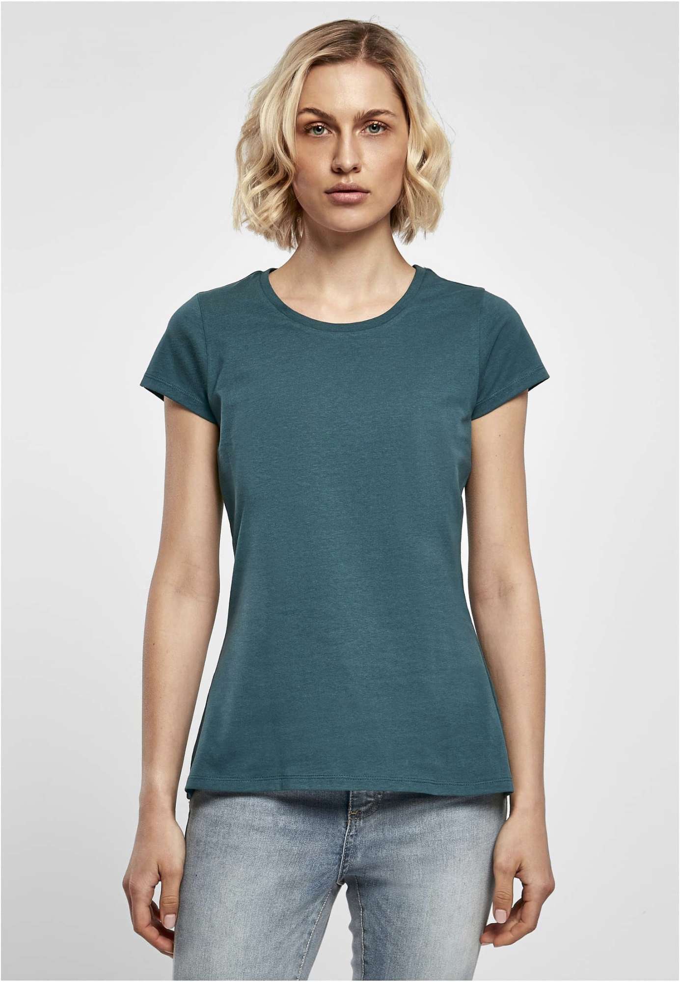 Basic T-Shirt mit Rundhals für Damen