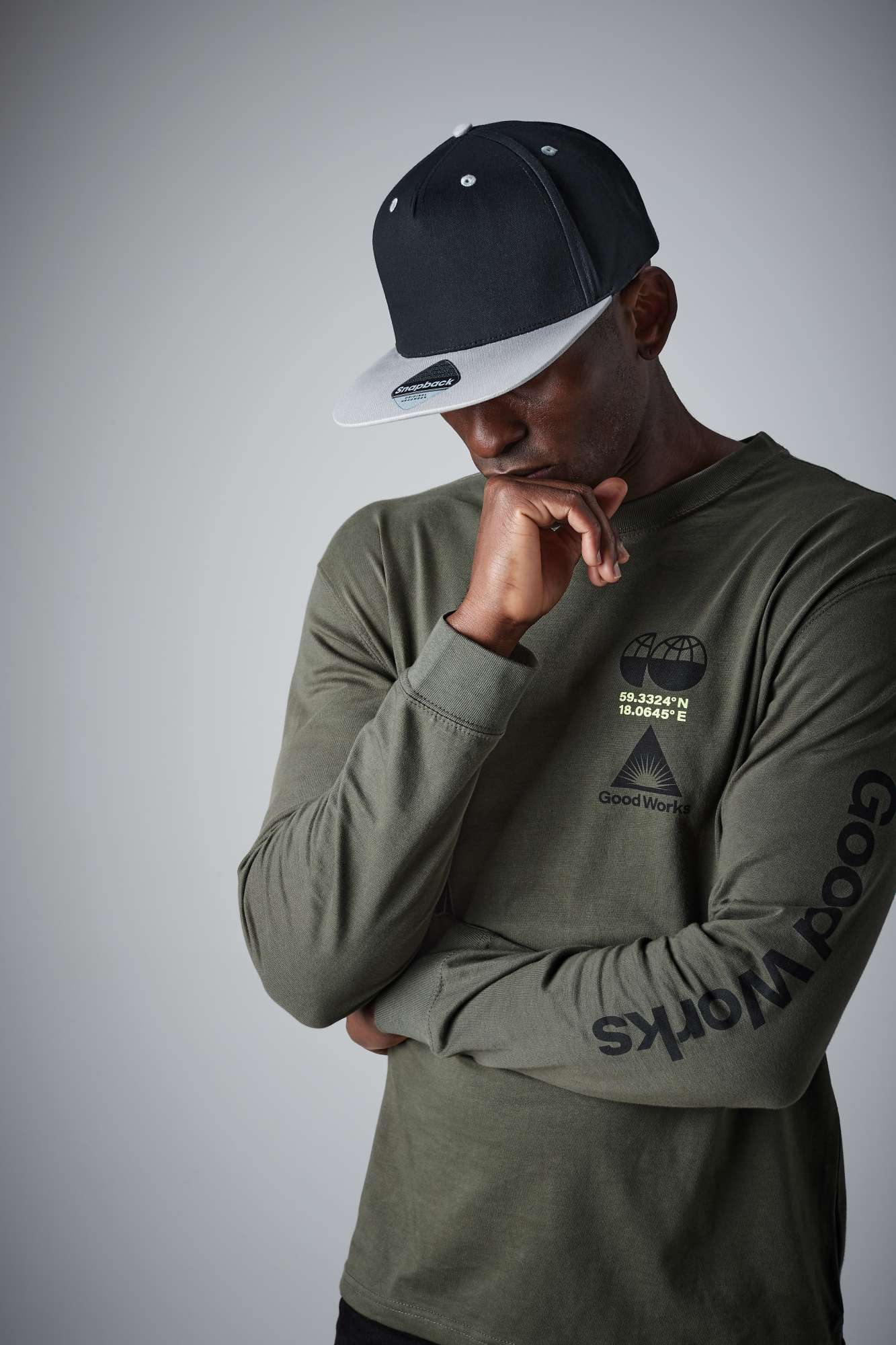 5-Panel Snapback Cap mit Kontrastdetails