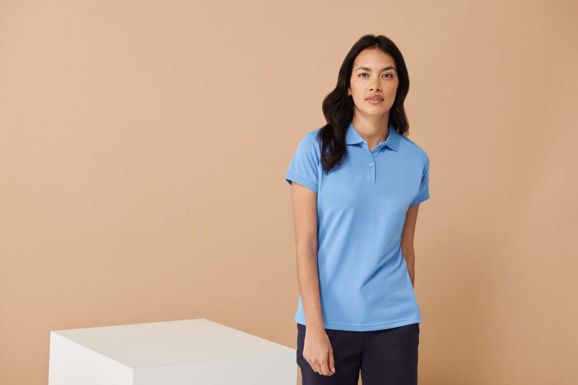 Polo-Shirt Mikro-Piqué feuchtigkeitsregulierend für Damen