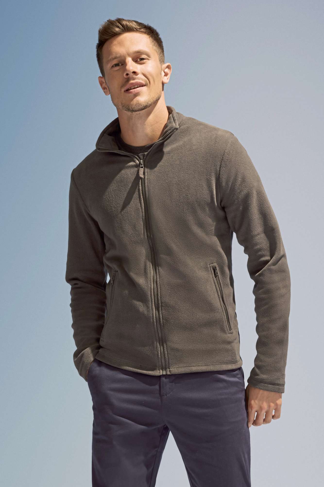 Fleecejacke Norman mit Reißverschlusstaschen