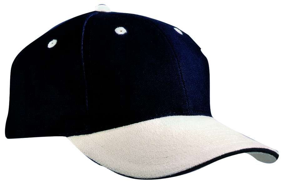 6-Panel Sandwich Cap mit Metallverschluss