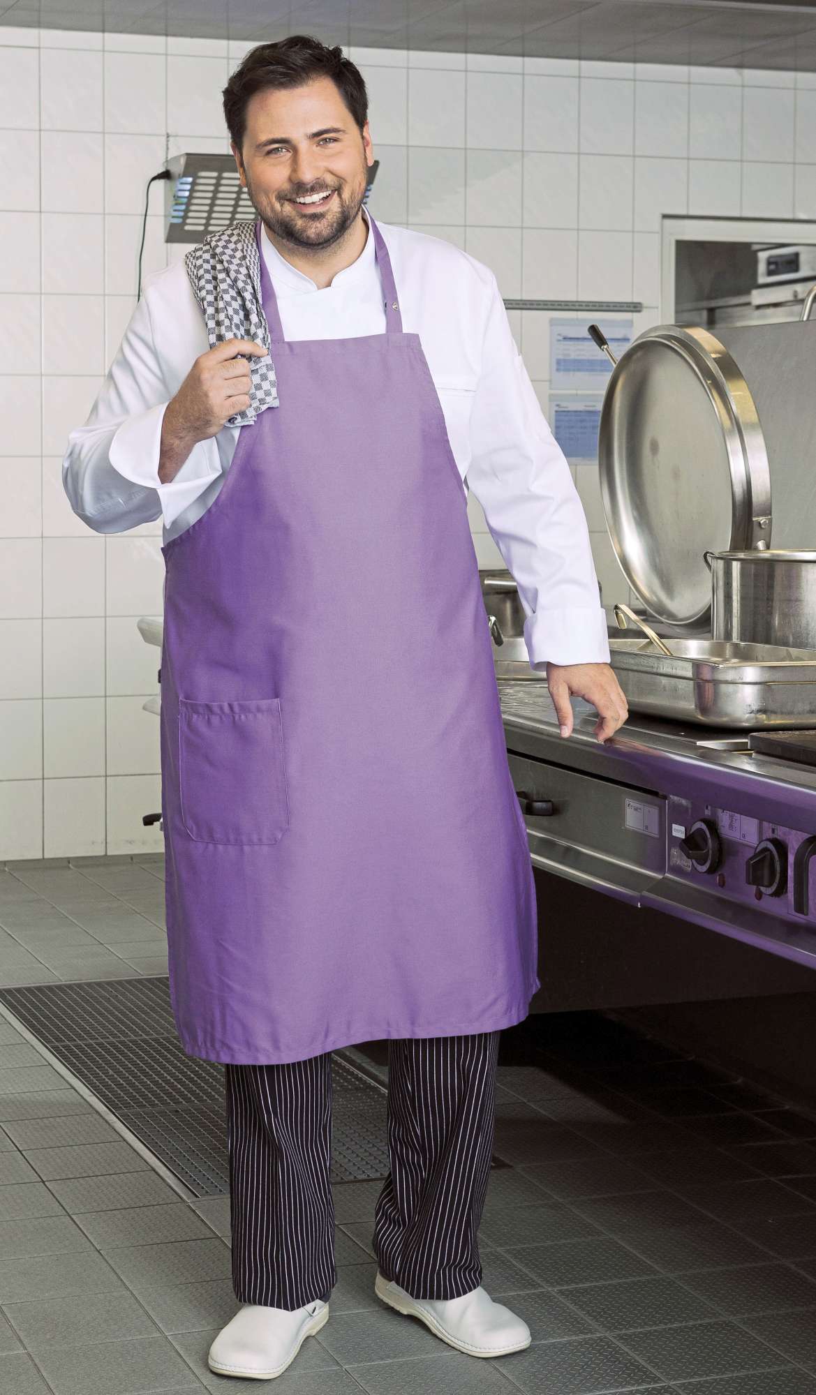 Latzschürze XXL mit verstellbarem Halsband