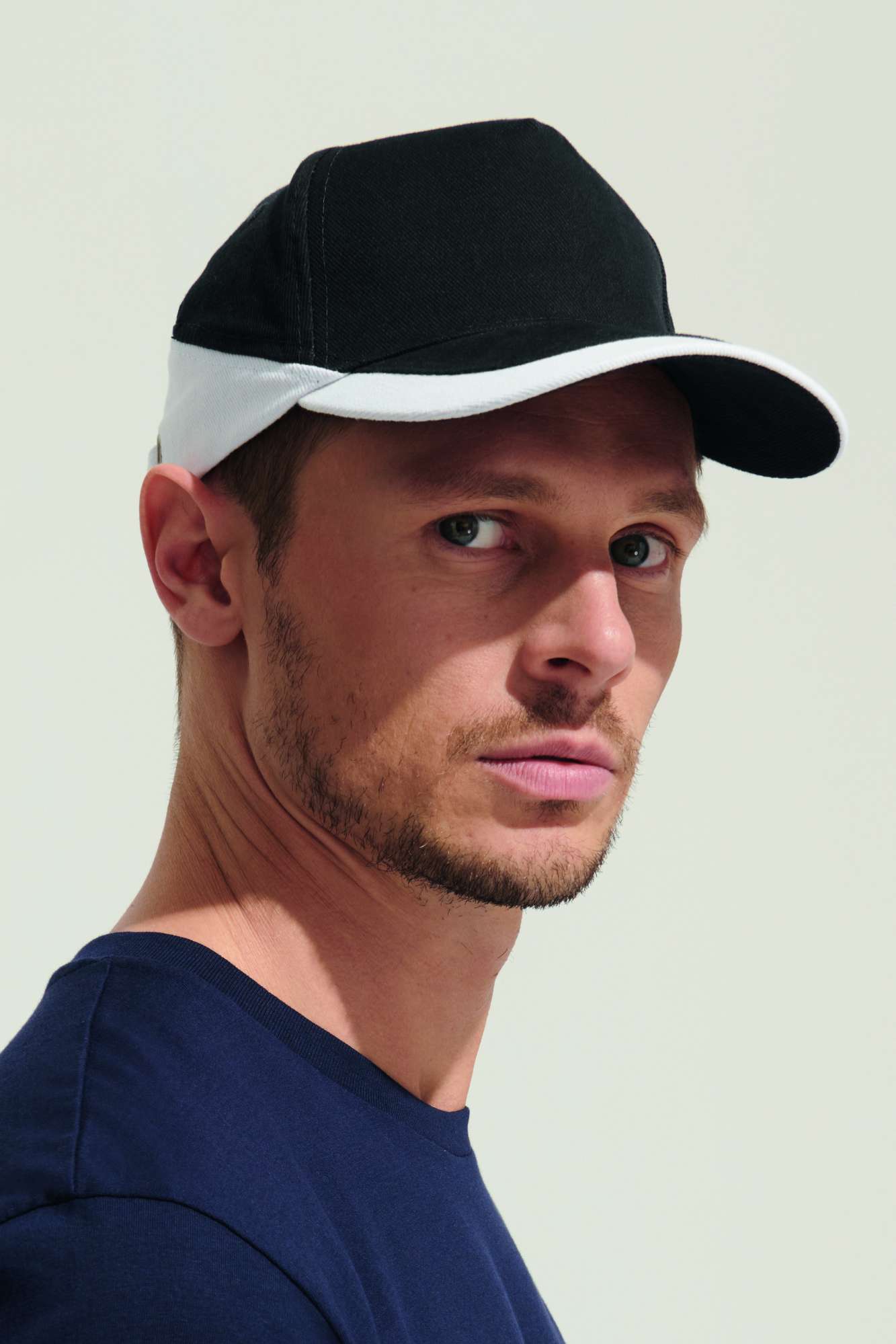 5-Panel Cap aus gebürsteter Baumwolle
