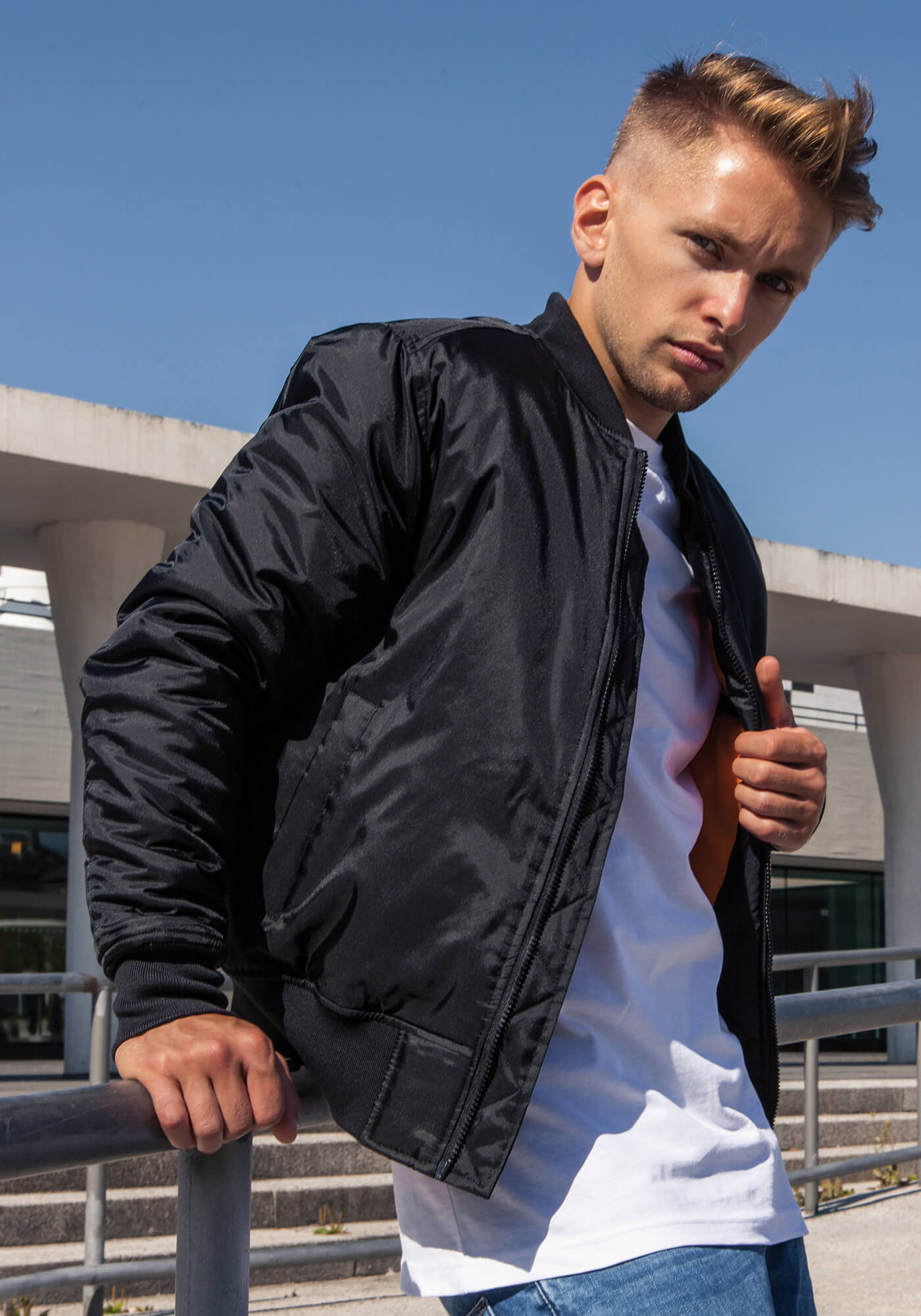 BuildYourBrand Build Your Brand Bomber Jacket Burgundy 4XL (BY030), BY030