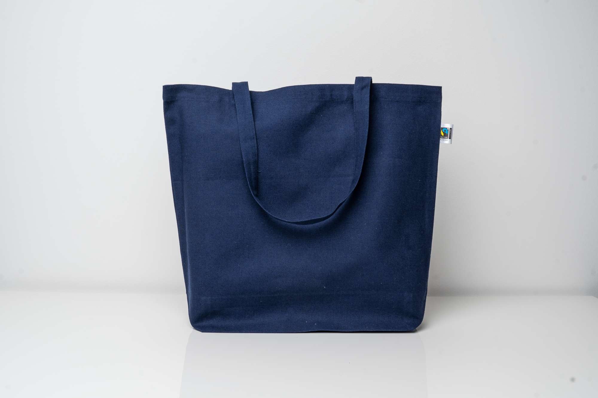 Fairtrade Bio-Baumwolltasche mit langen Henkeln