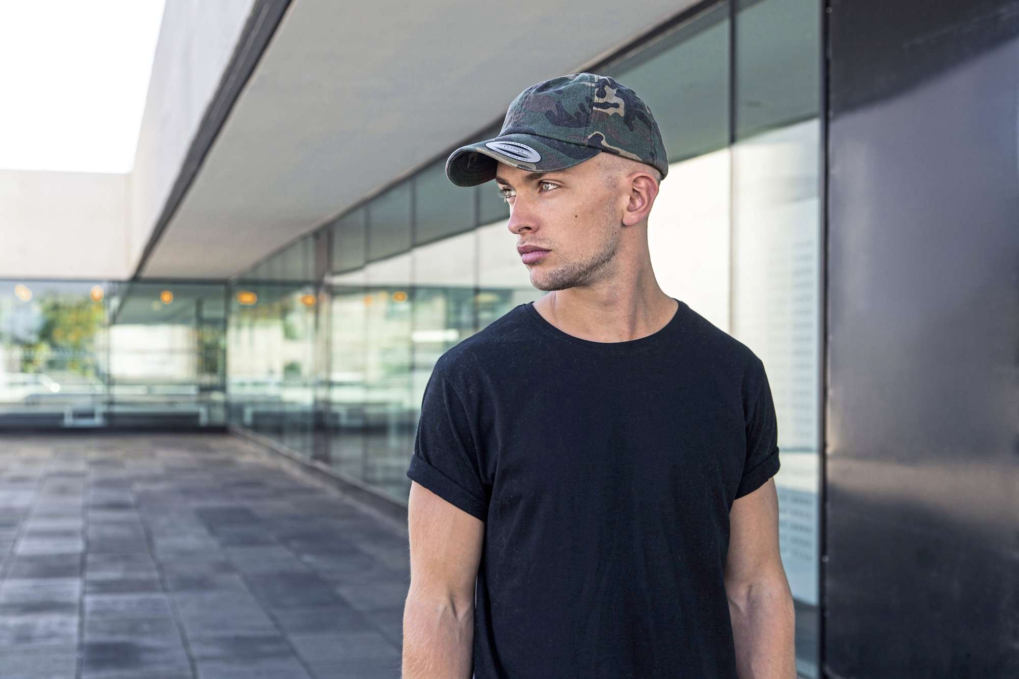 Wood Camo Low Profile Cap mit Verschluss