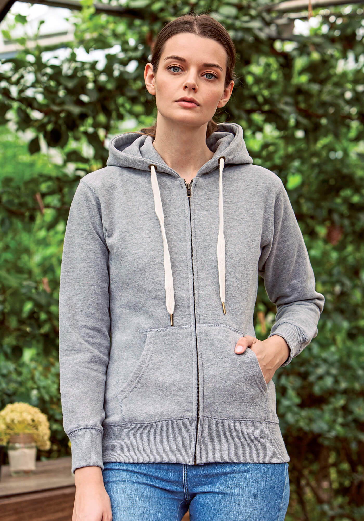  Damen Superstar Zip Through Hoodie