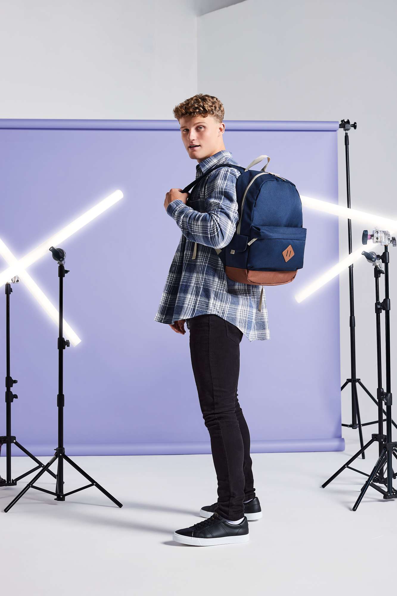Heritage Rucksack 600D-Polyester schwarz/navy