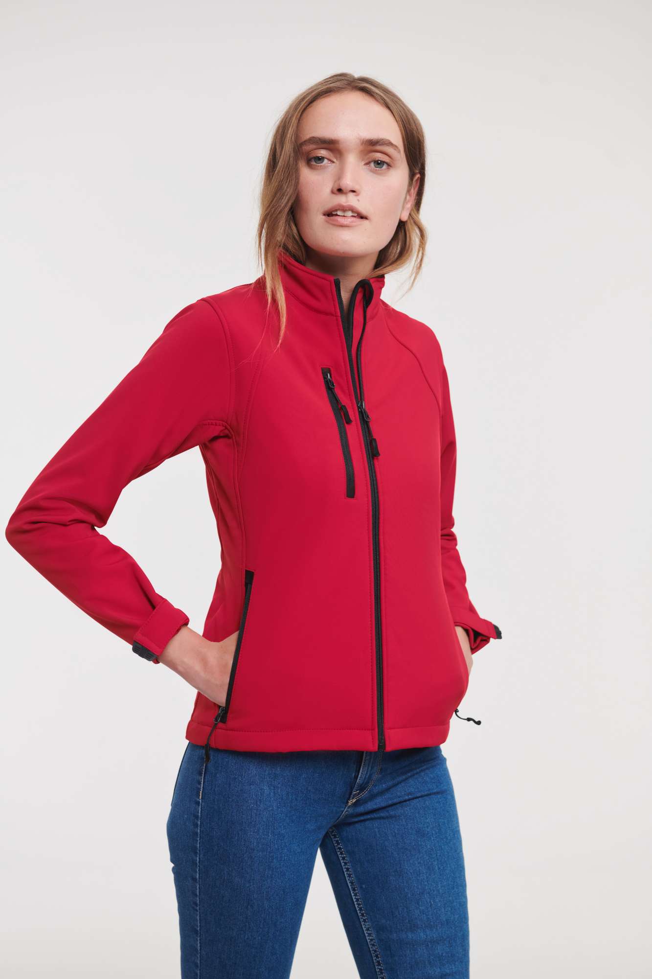 Softshell-Jacke mit Fleece-Futter für Damen