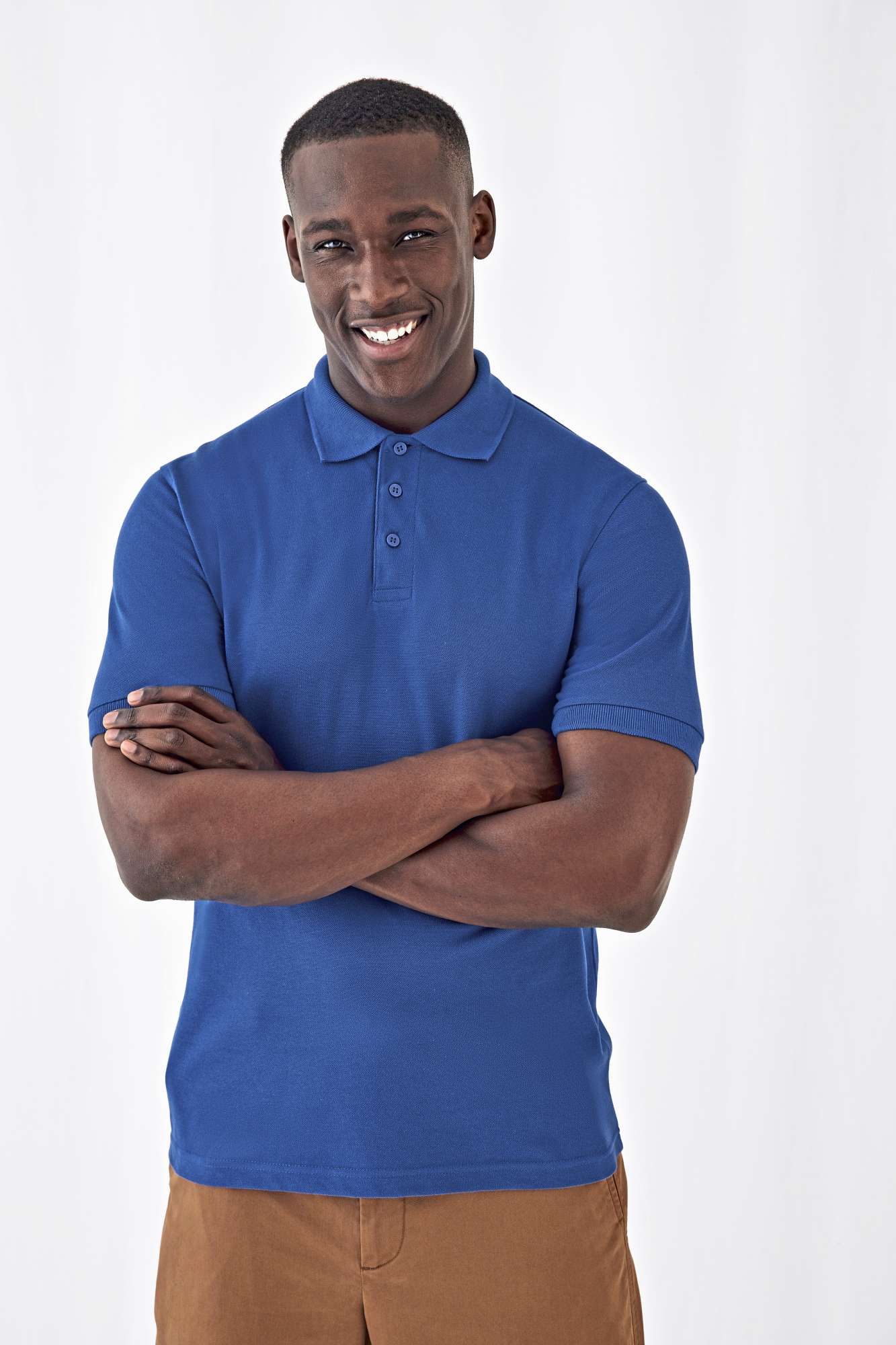 Polo-Shirt Safran aus 100% Baumwolle