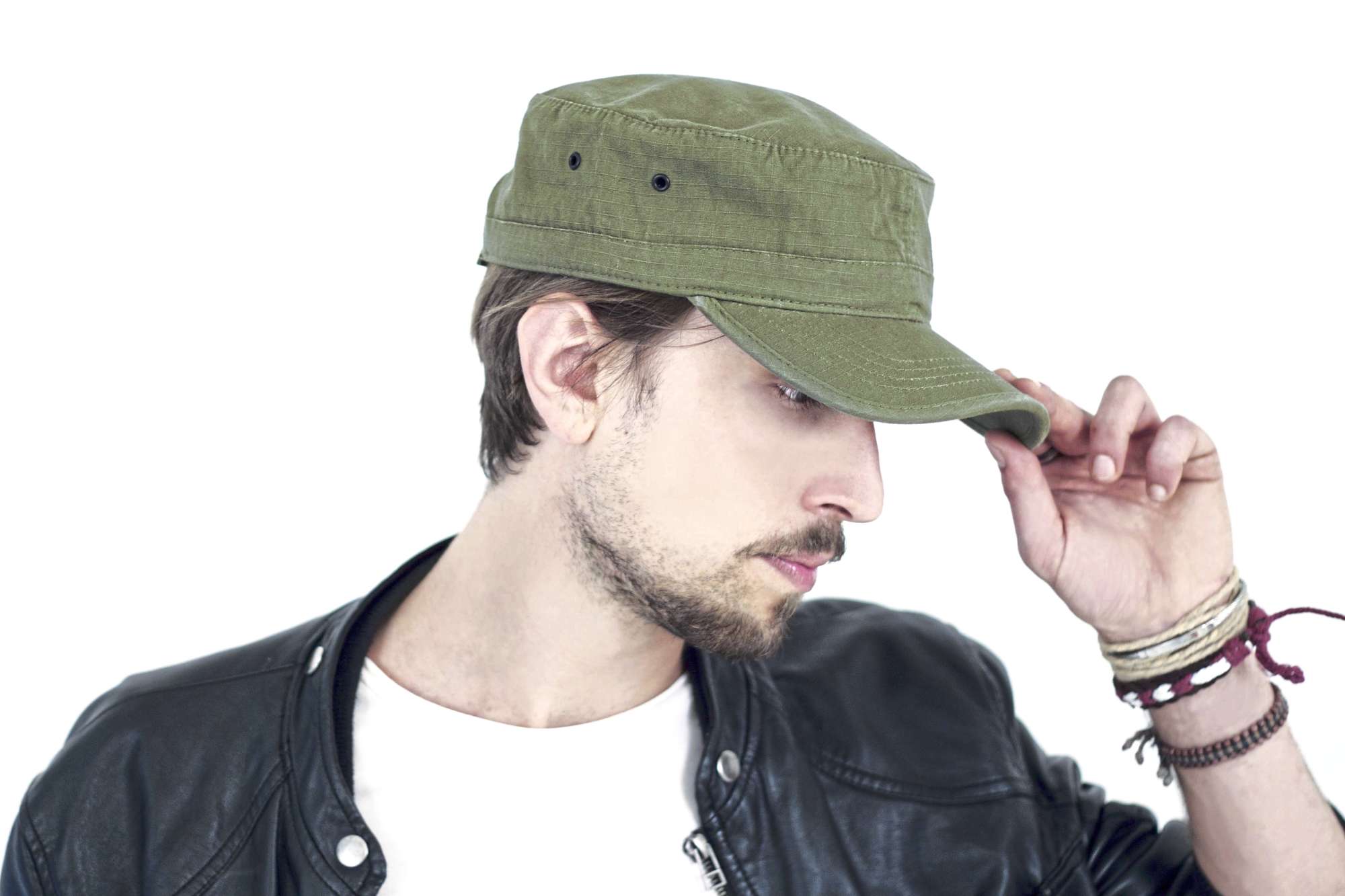 Army Cap aus Ripstop-Baumwolle