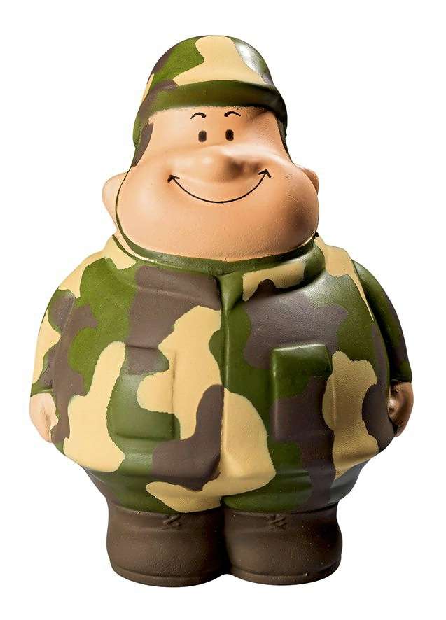 Mbw SQUEEZIES® Antistressball Gefreiter Bert® 10 cm, Standard 10 cm, MBW24269