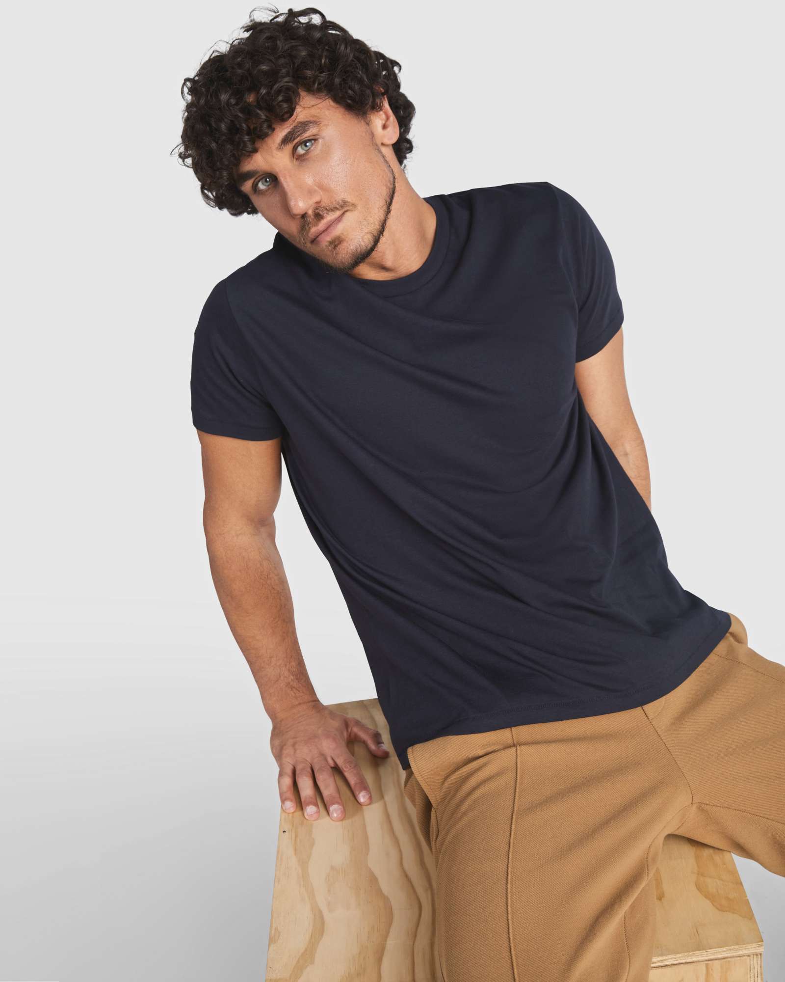 Bio-T-Shirt in Gold für Herren