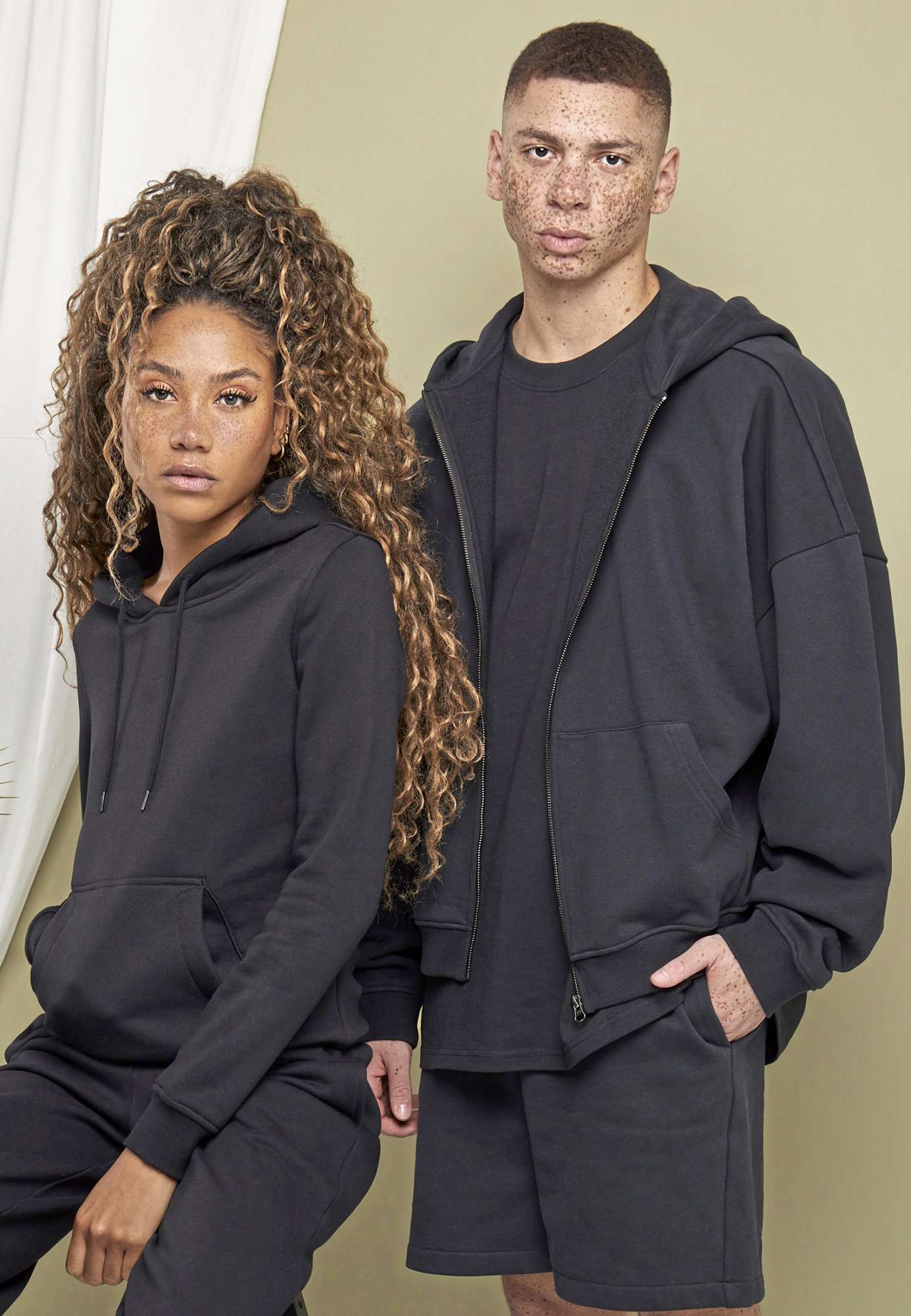 90er Jahre Zip Hoody