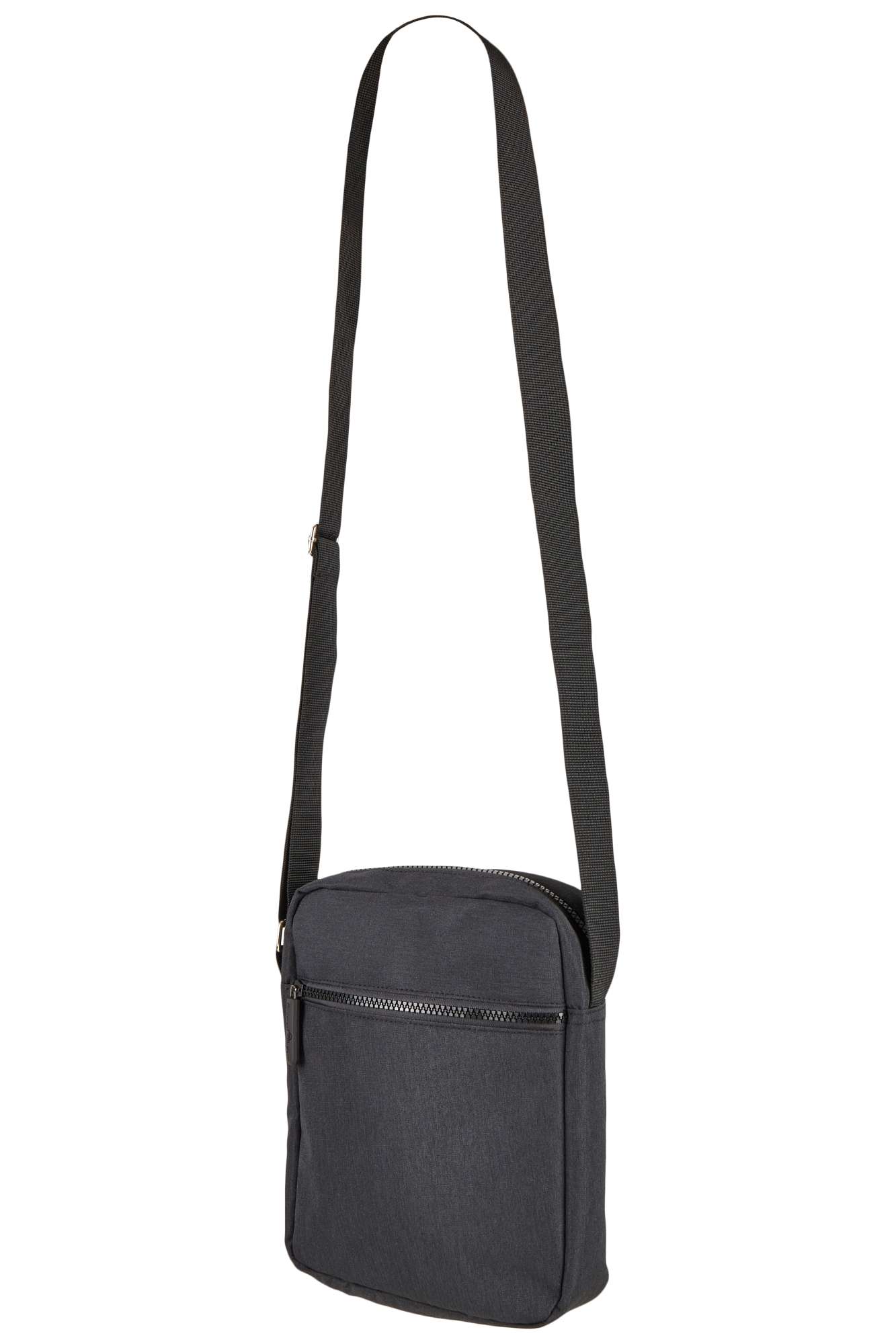 Bags2Go Kleine Messenger Bag "Vancouver" Schwarz, Black Melange 24 x 19 x 6 cm, BS18333