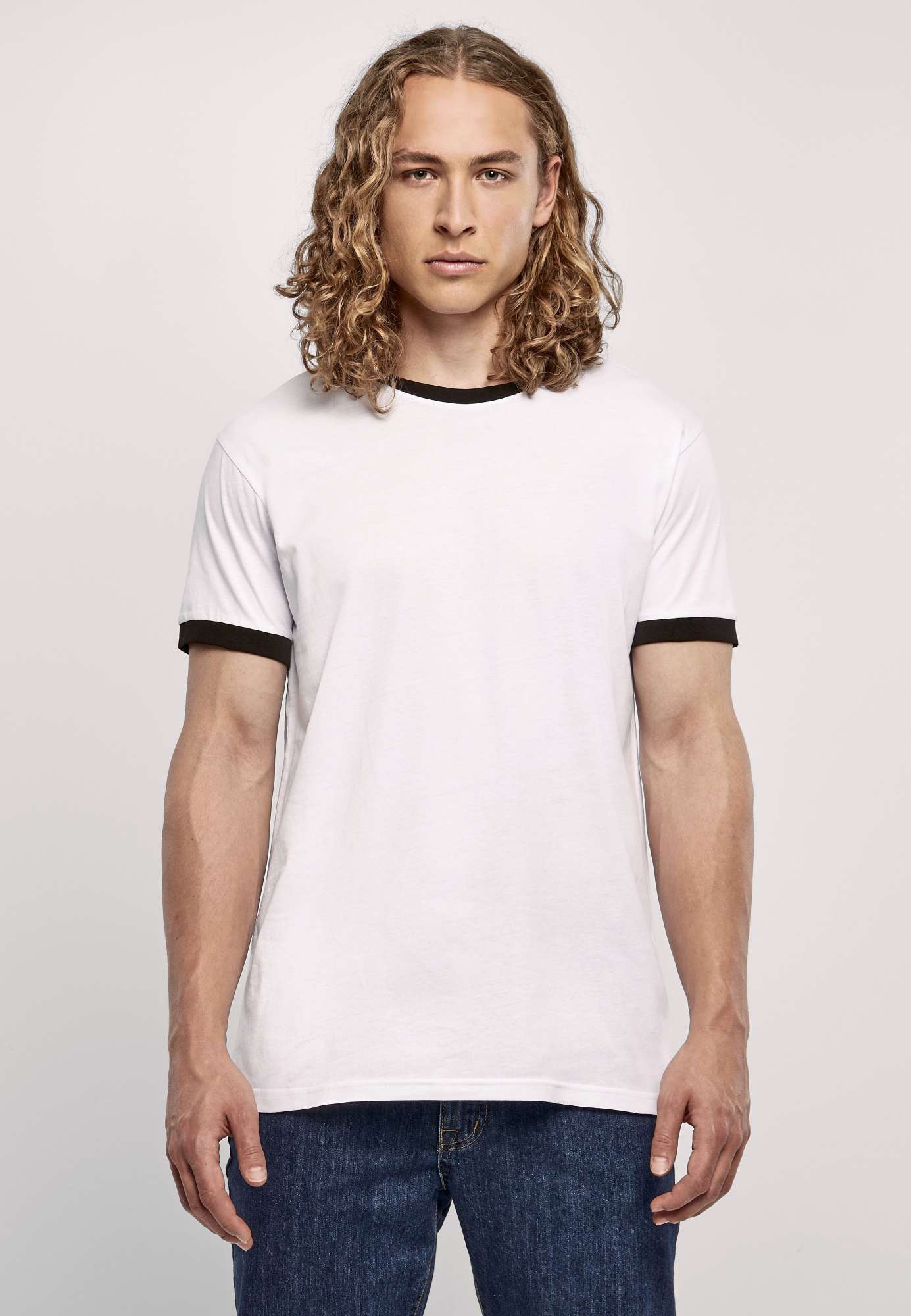 Ringer T-Shirt Regular Fit für Herren