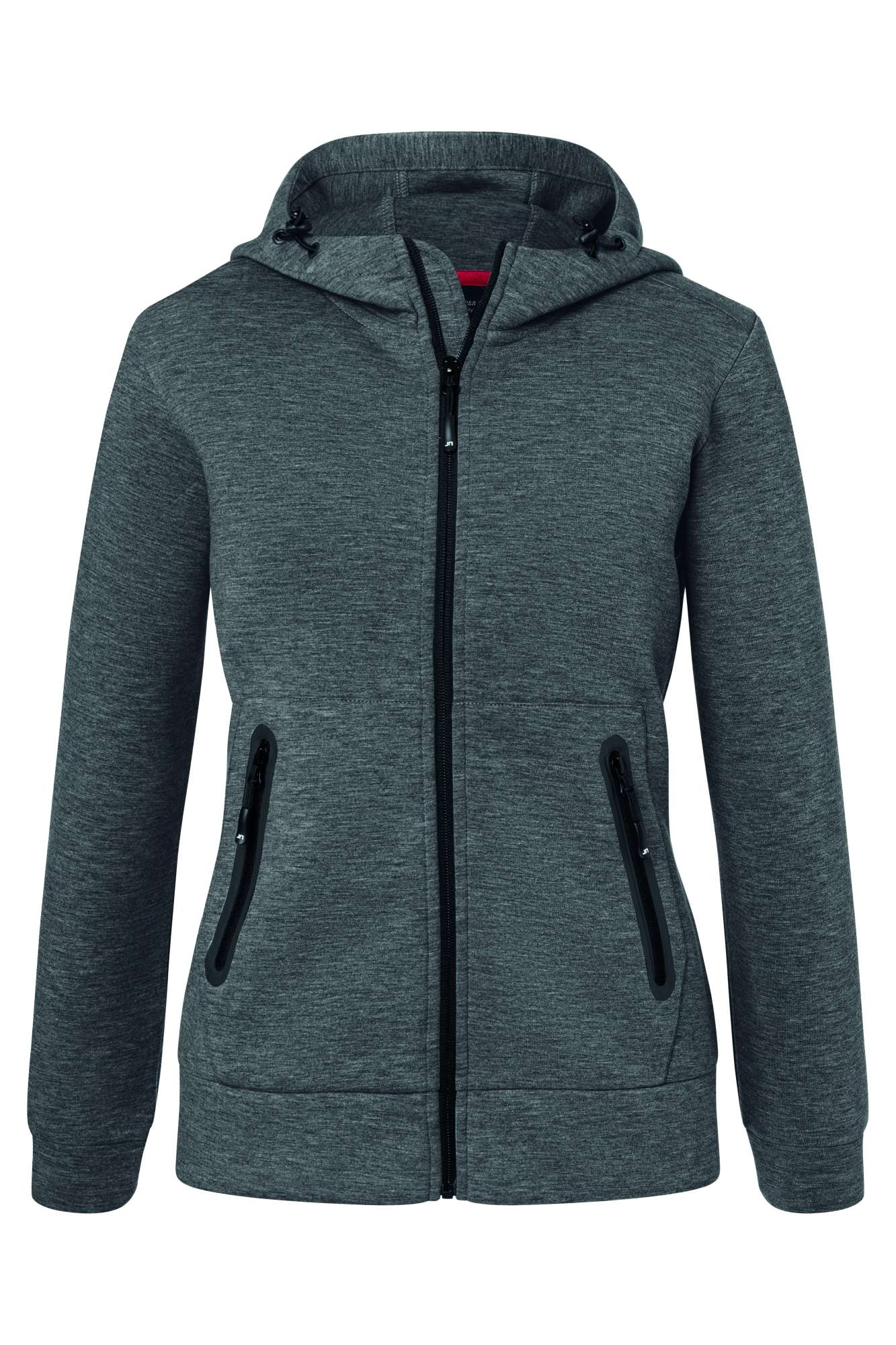 Kapuzenjacke Slim Cut Melange für Damen