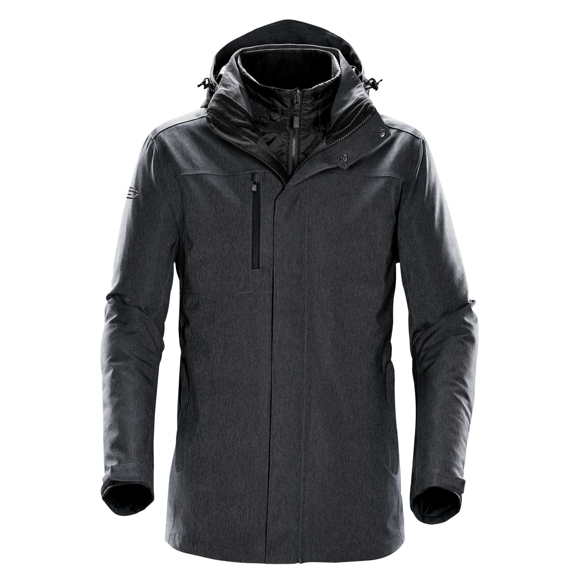 Stormtech 3-in-1-Funktionsjacke mit abnehmbarer Kapuze, Charcoal S, ST127