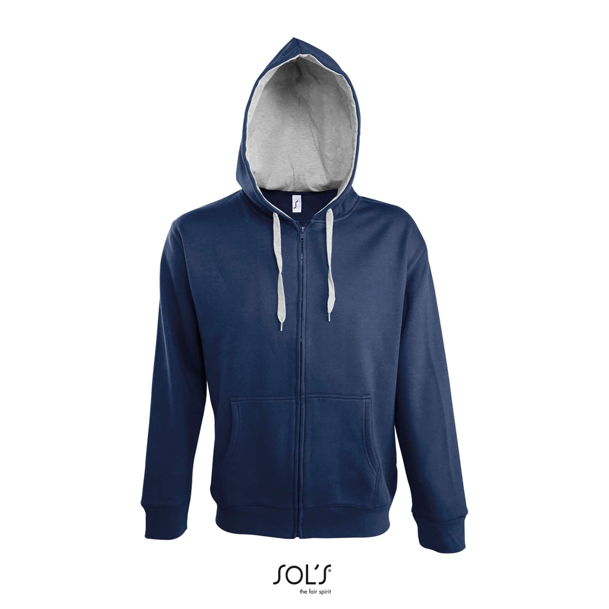 Sweatshirt mit kontrastfarbener Kapuze für Herren