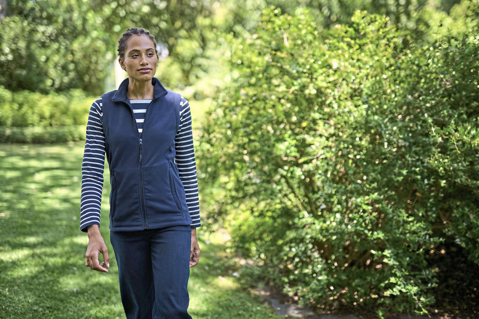 Microfleece Bodywarmer taillierter Schnitt für Damen