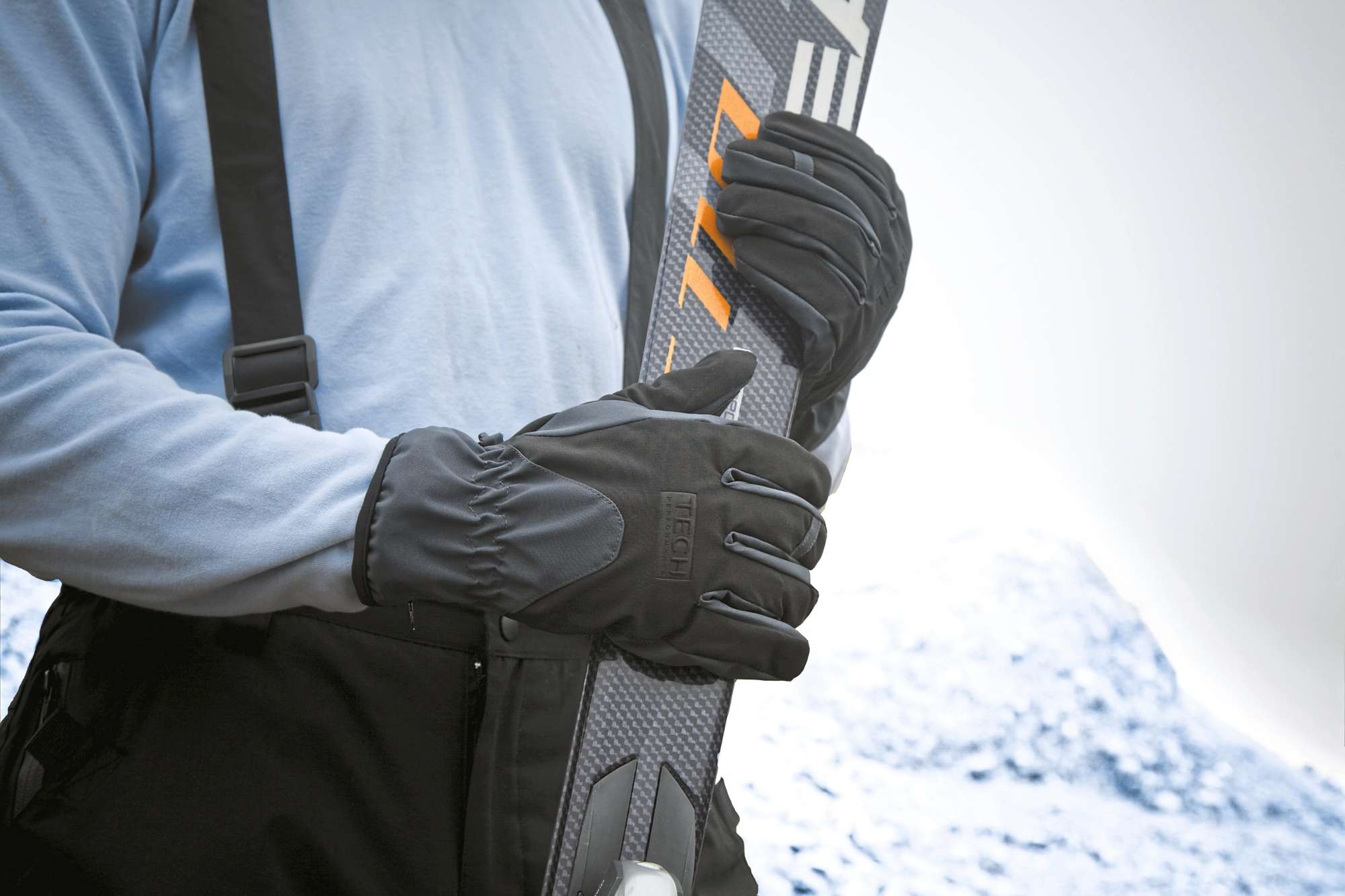 Result Winter Essentials Wasserdichte Sporthandschuhe mit Handgelenkschutz, Black/Black L, RT134X
