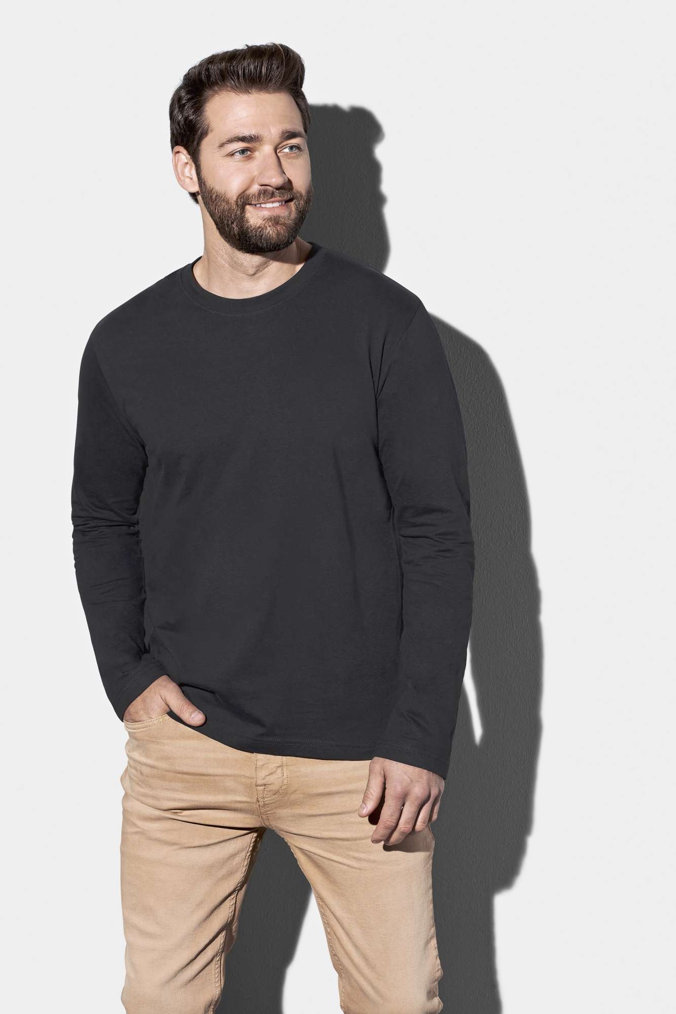 Classic-T Langarmshirt aus Baumwolle