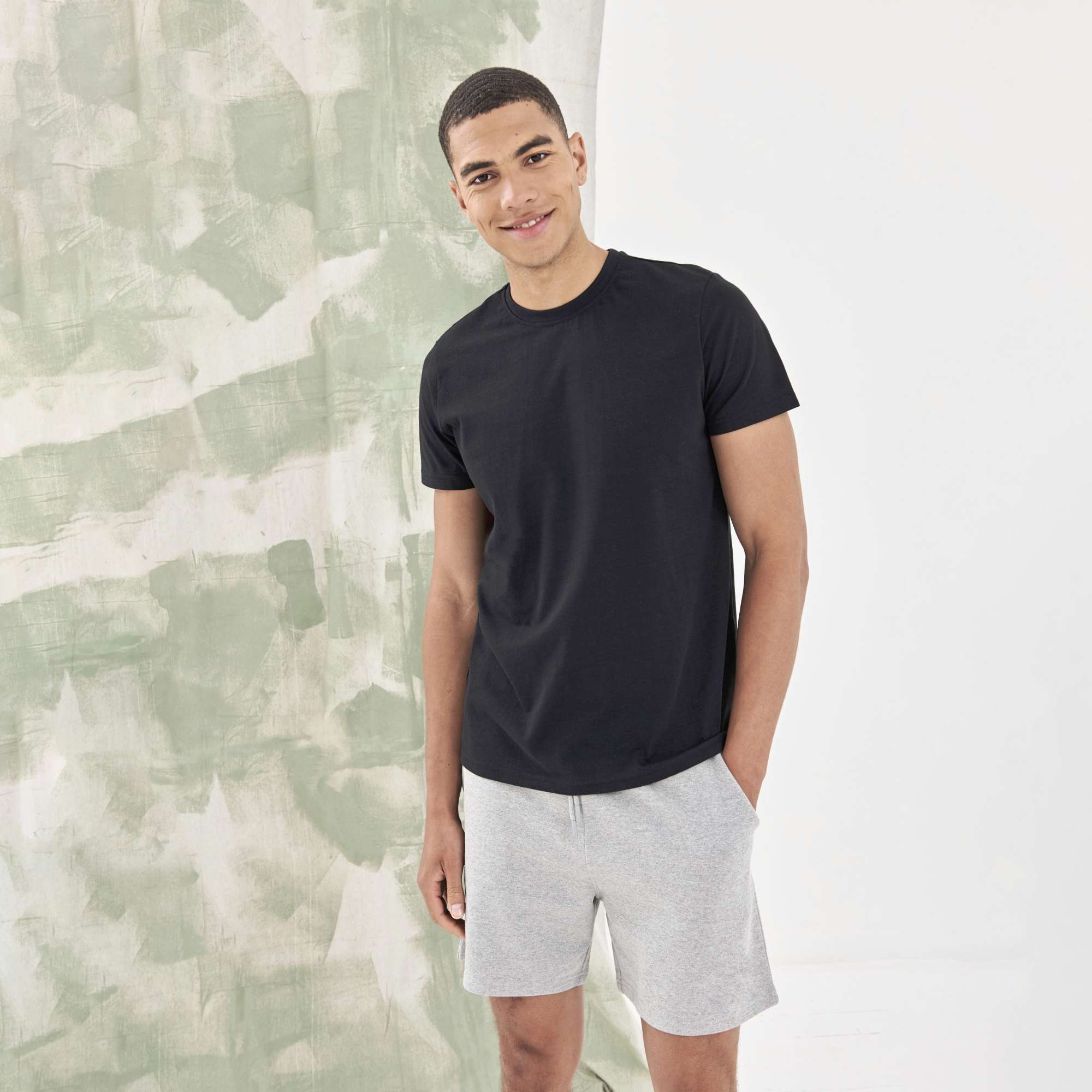 SF Men Bio-Baumwoll T-Shirt mit Rundhalsausschnitt, White L, SFM140