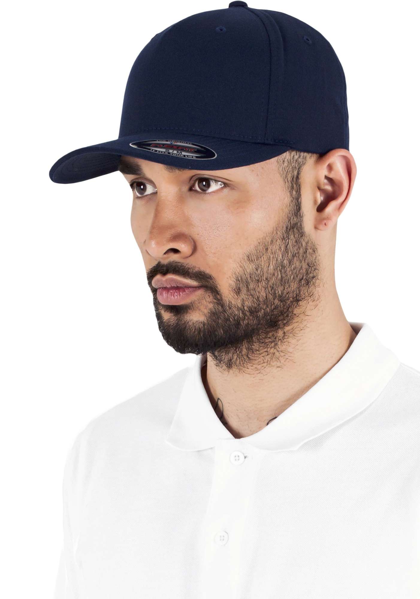 Flexfit 5 Panel Kappe Schwarz/Khaki