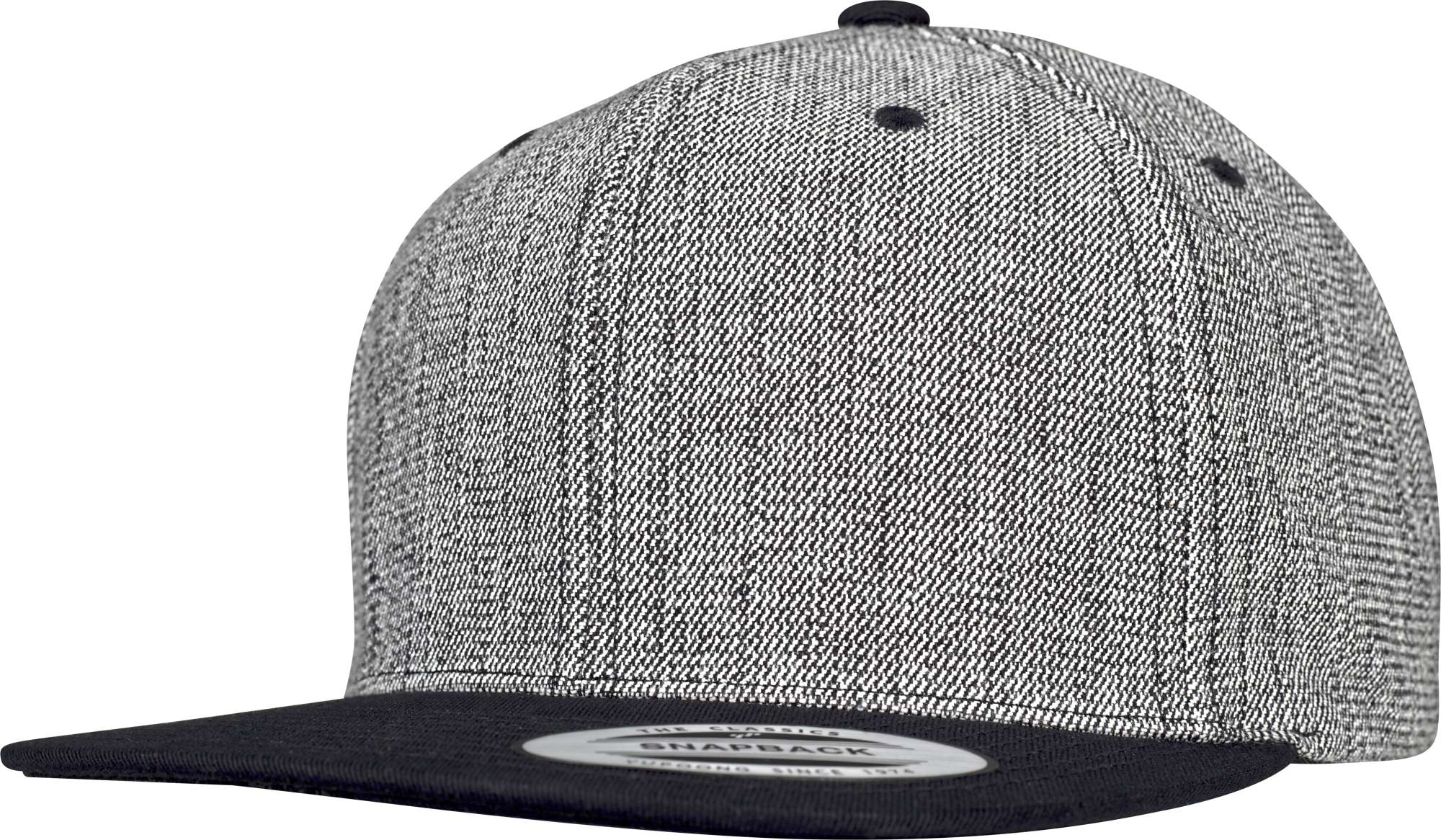 Melange Solid Snapback Cap mit Verschluss