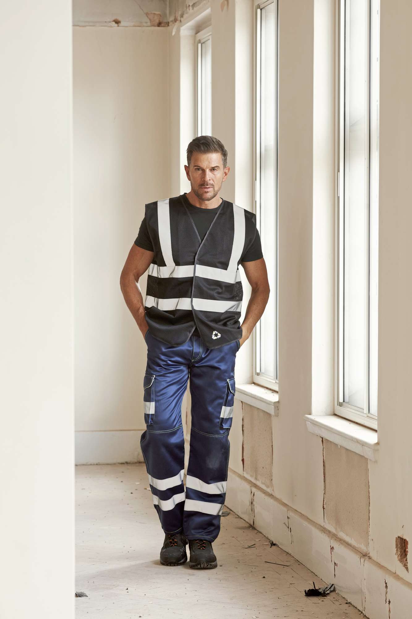 Sicherheitsweste aus 100% recyceltem Polyester