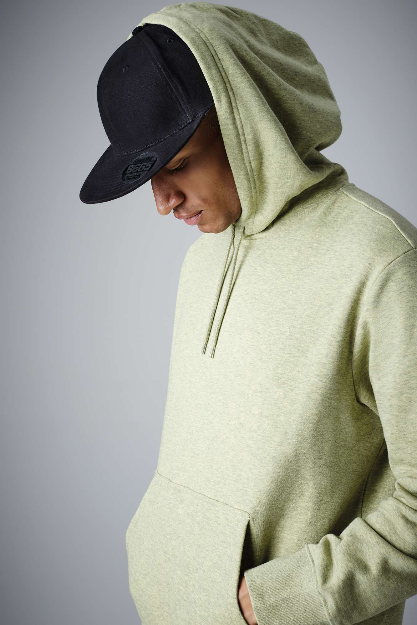 Pro-Stretch Flat Peak Cap Schwarz
