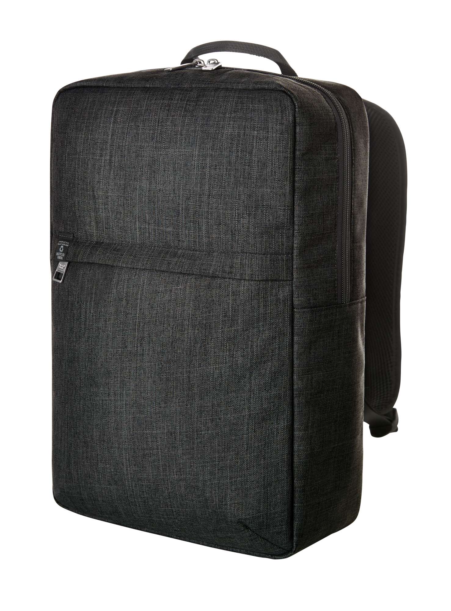 Halfar Notebook-Rucksack Europe aus recyceltem Polyester, Grey-Sprinkle 28 x 42 x 12 cm, HF6514