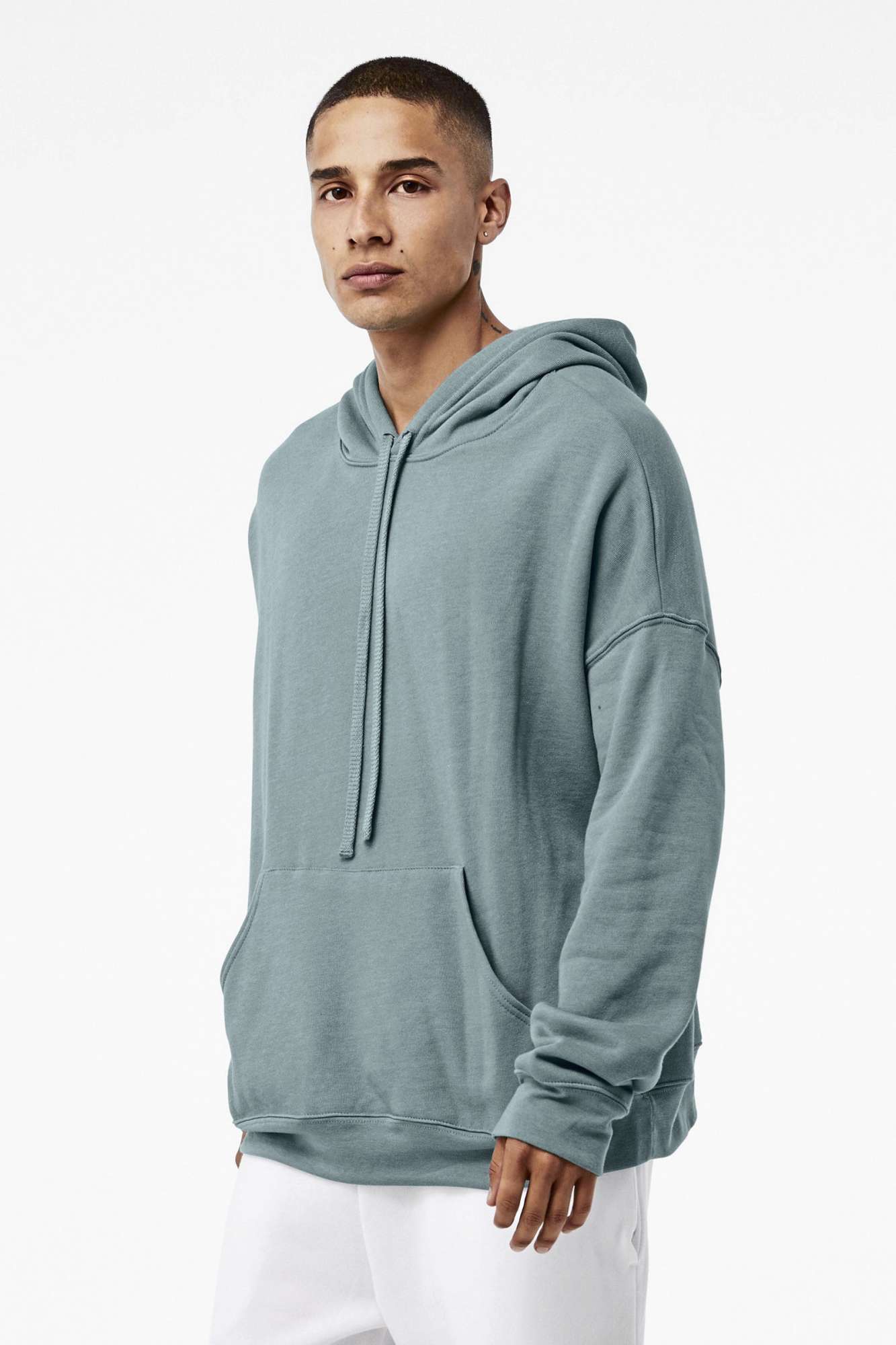 Canvas Sponge Fleece Hoodie mit Kängurutaschen, Peach XL, CV3729