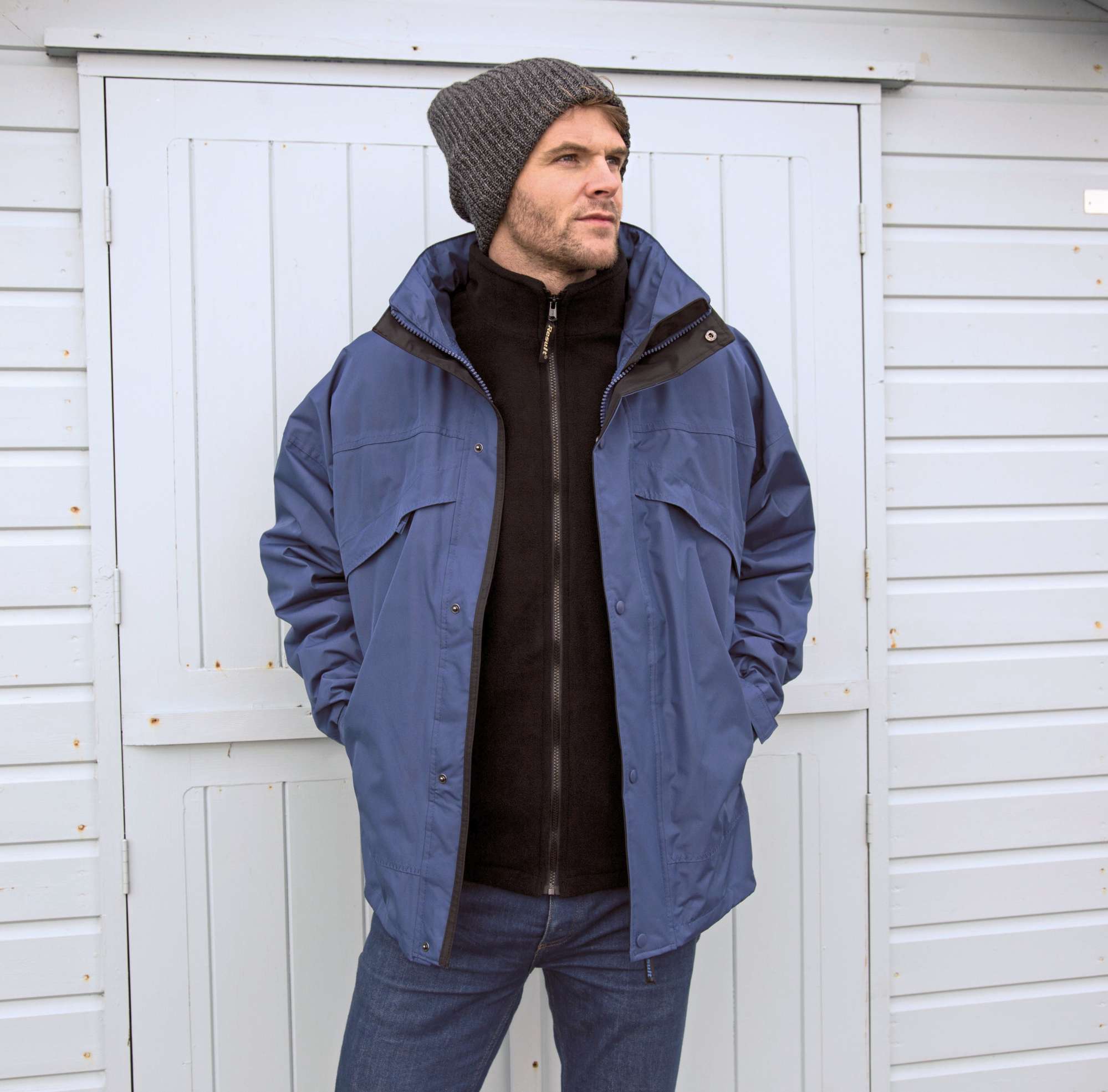 3-in-1 Zip & Clip Jacke Fleece