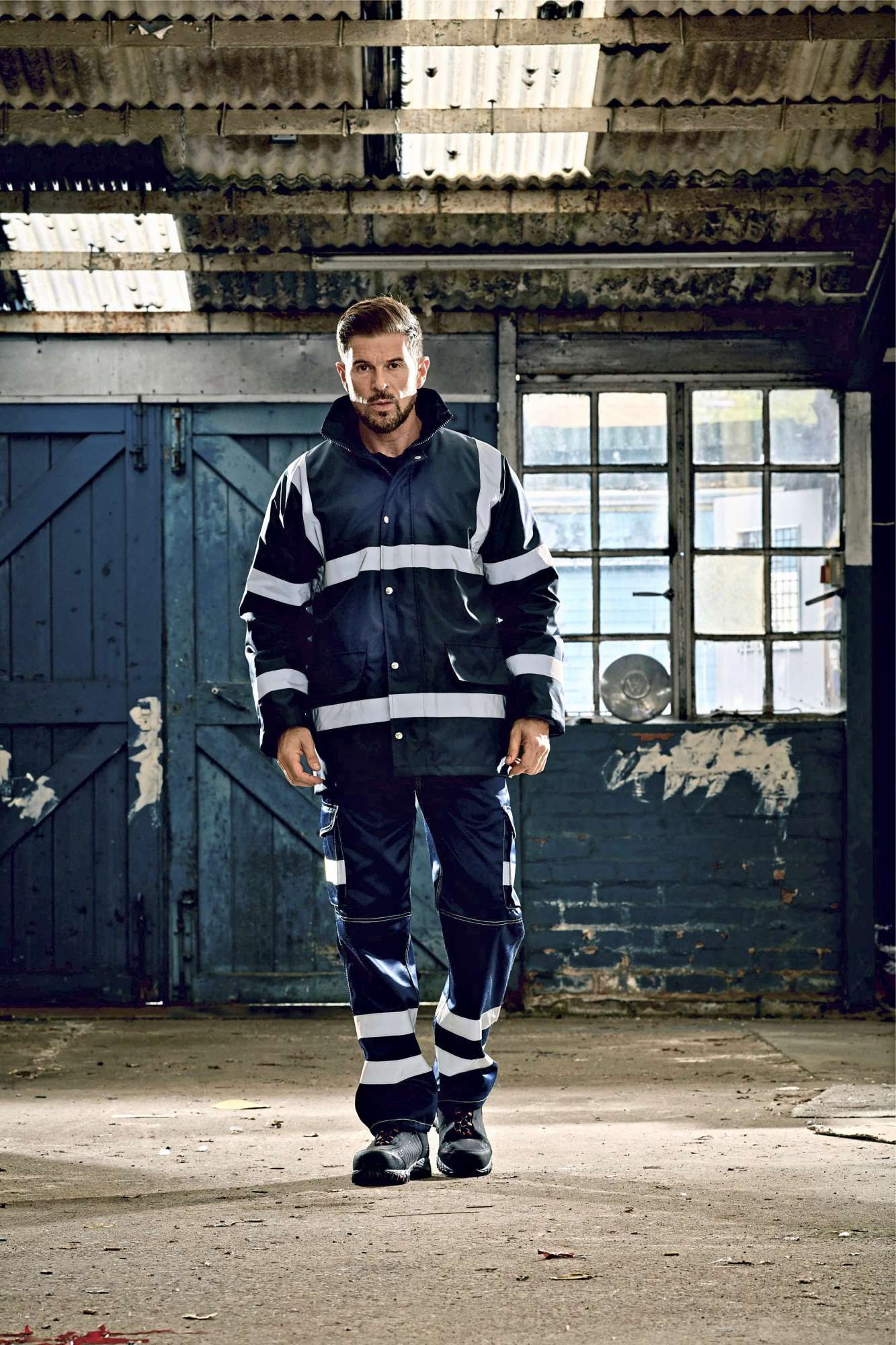 Sicherheitsjacke mit Reflektionsstreifen EN343