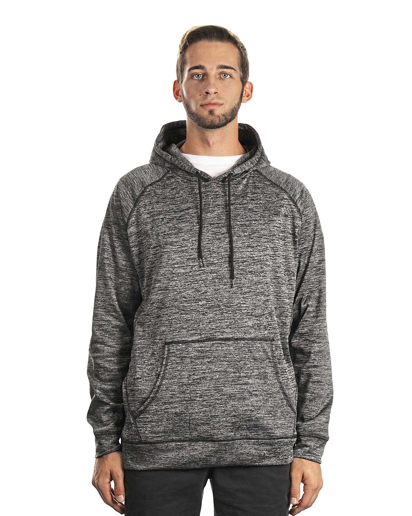 Leichter Herren Raglanpullover mit Kängurutasche