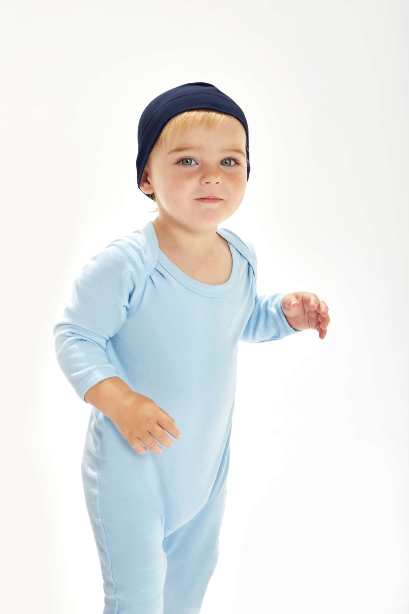 Babybugz Babymütze aus Bio-Baumwolle mit Bündchen, Black One Size, BZ62