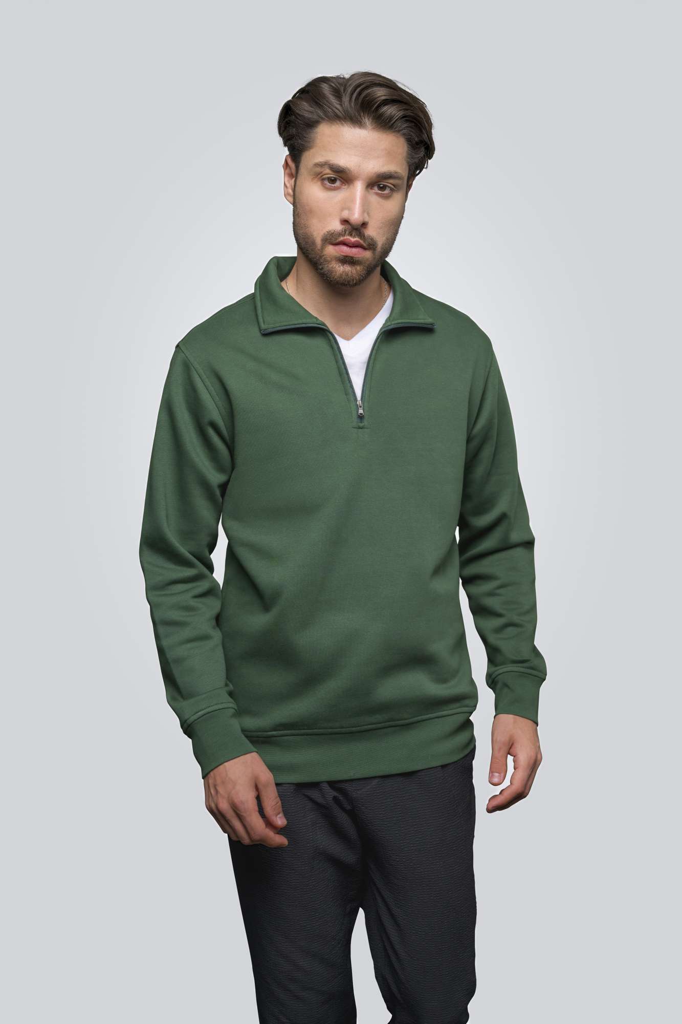 Premium Zip-Sweatshirt mit Taschenfunktion