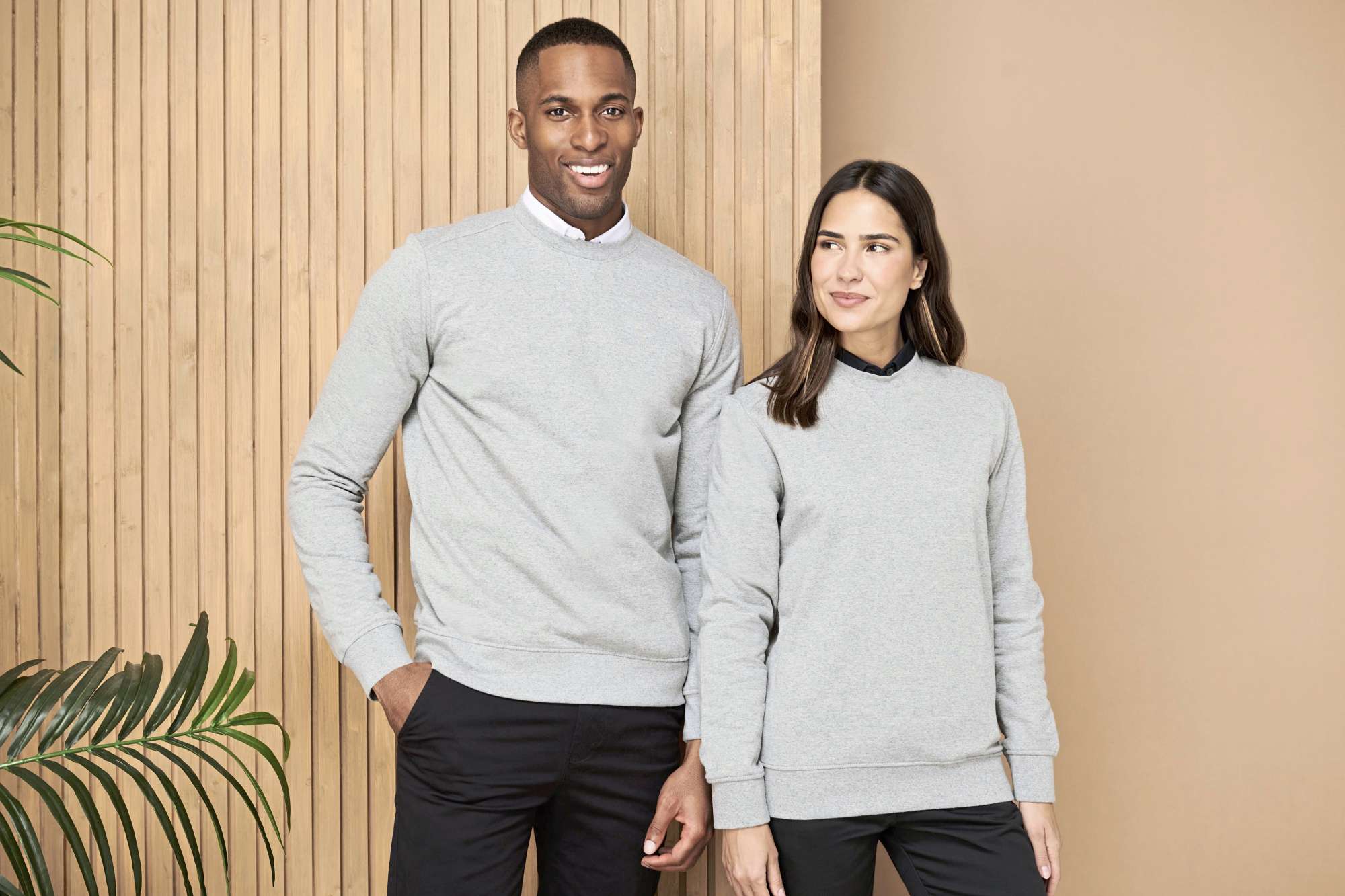 Henbury Sweatshirt aus recyceltem Material, Heather Grey L, W840