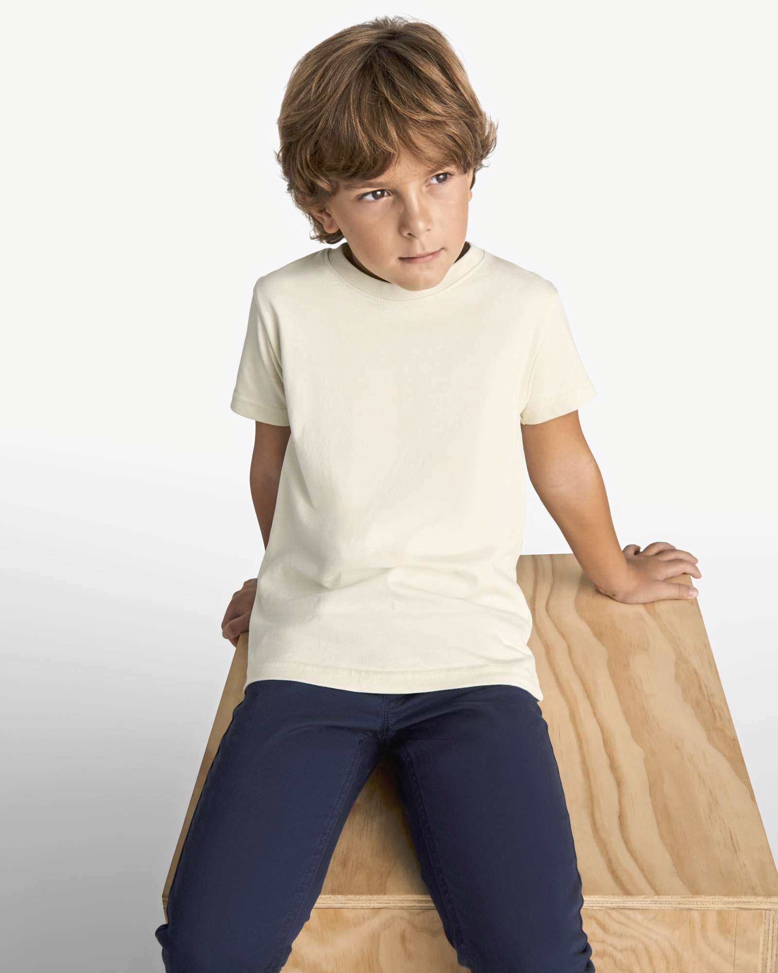 Roly T-Shirt Stafford, 100% Baumwolle für Kinder, Heather Grey 58 7/8 Jahre, RY6681K