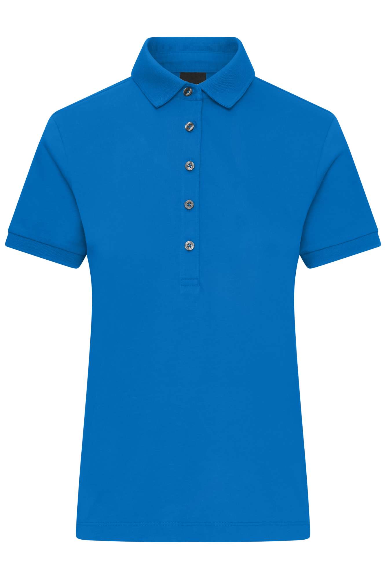Mercerisierte Baumwoll-Polo mit Kragen für Damen