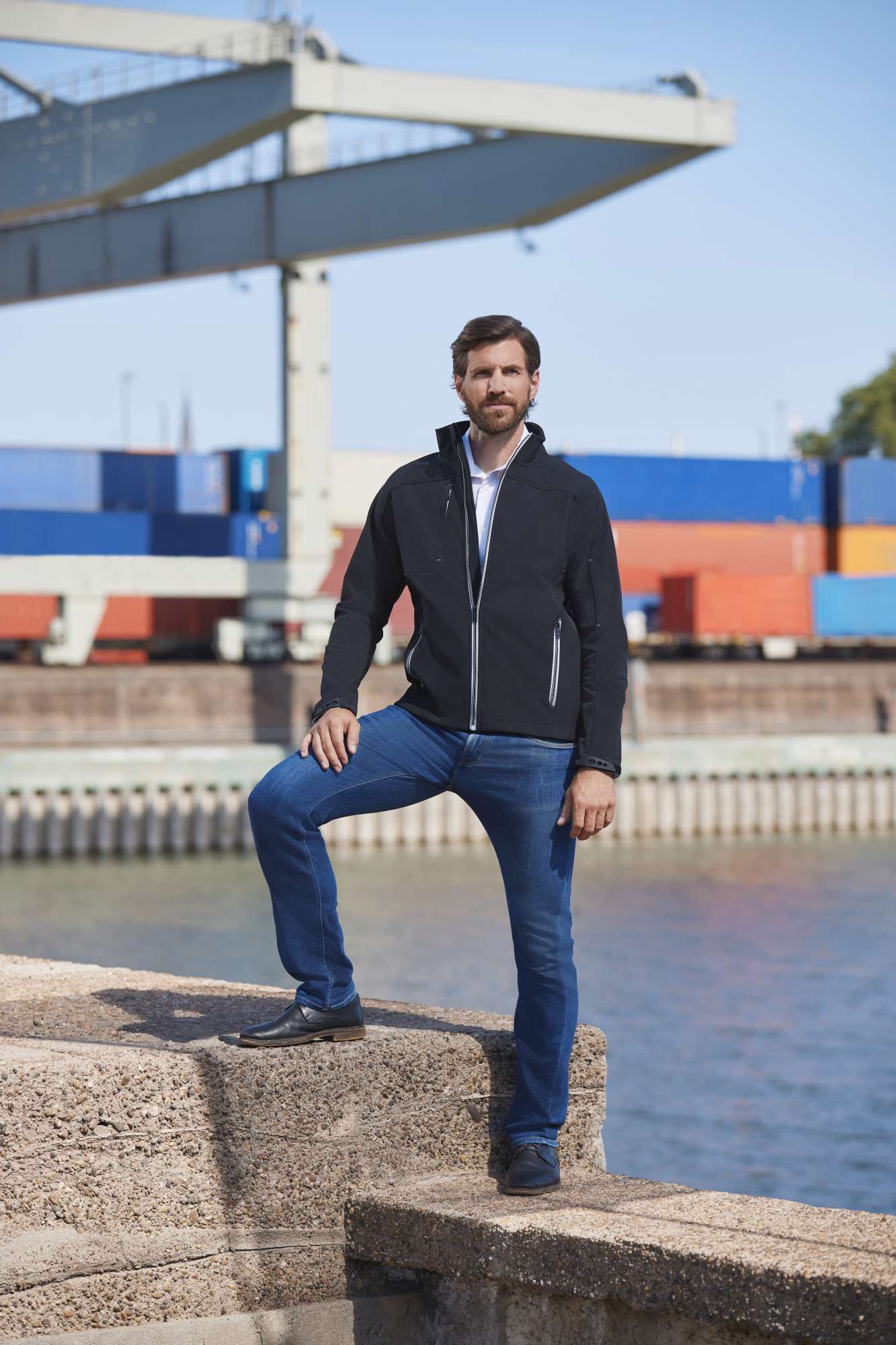 Russel Bionic Softshell-Jacke mit Windschutz, French Navy 4XL, Z410M