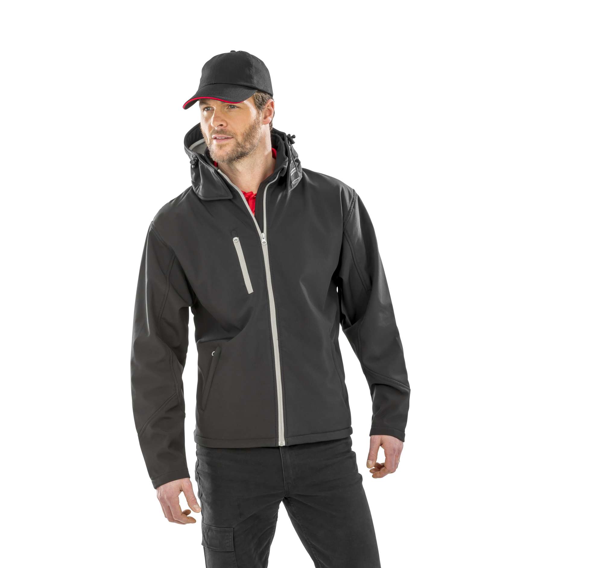 Softshell Jacke mit Kapuze für Herren