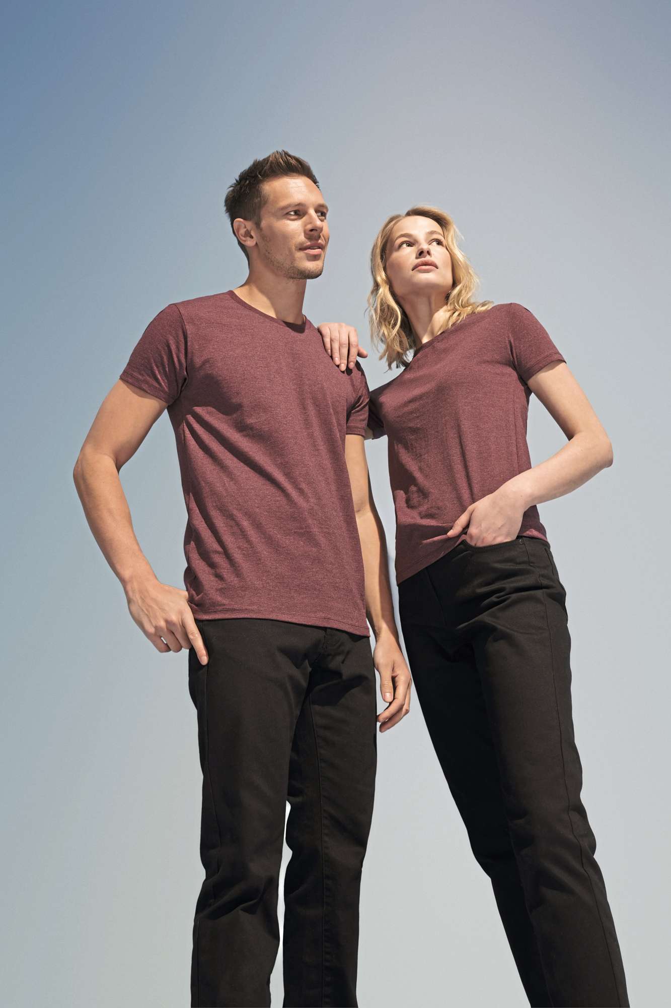 Rundhals T-Shirt aus Baumwolle für Damen