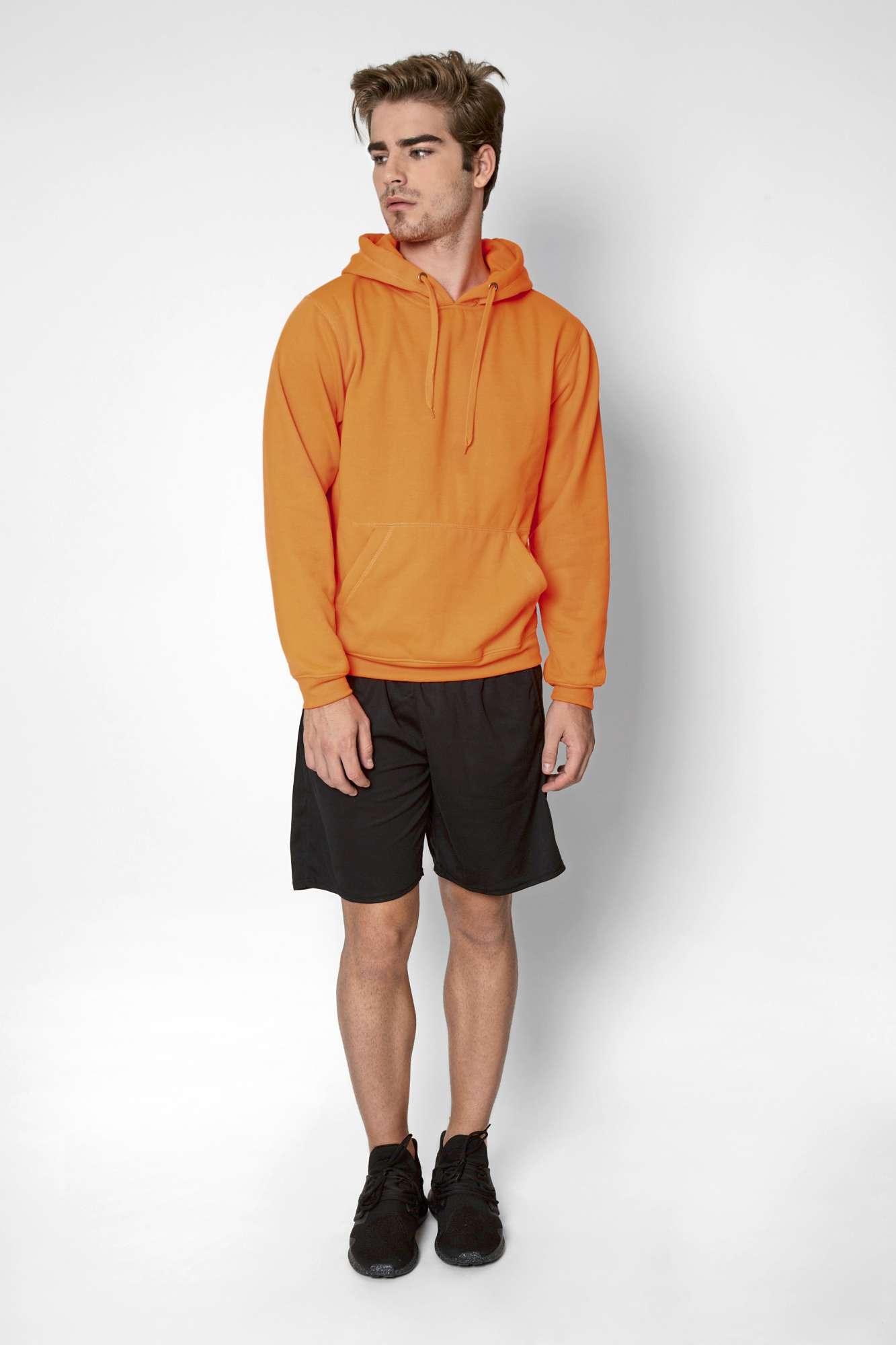 Hoodie mit doppellagiger Kapuze und Kangurutasche