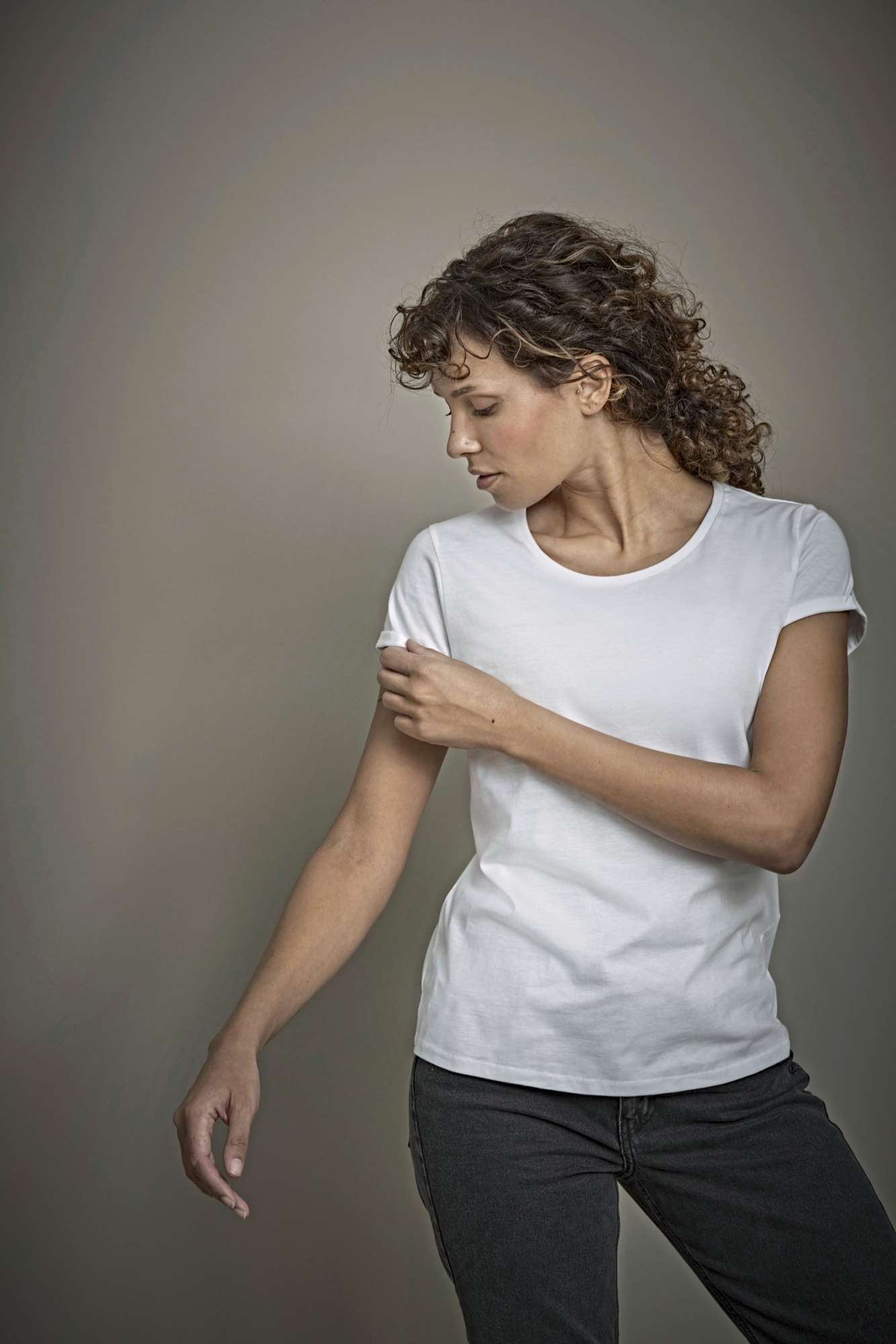 Roll-Up T-Shirt aus Bio-Baumwolle für Damen