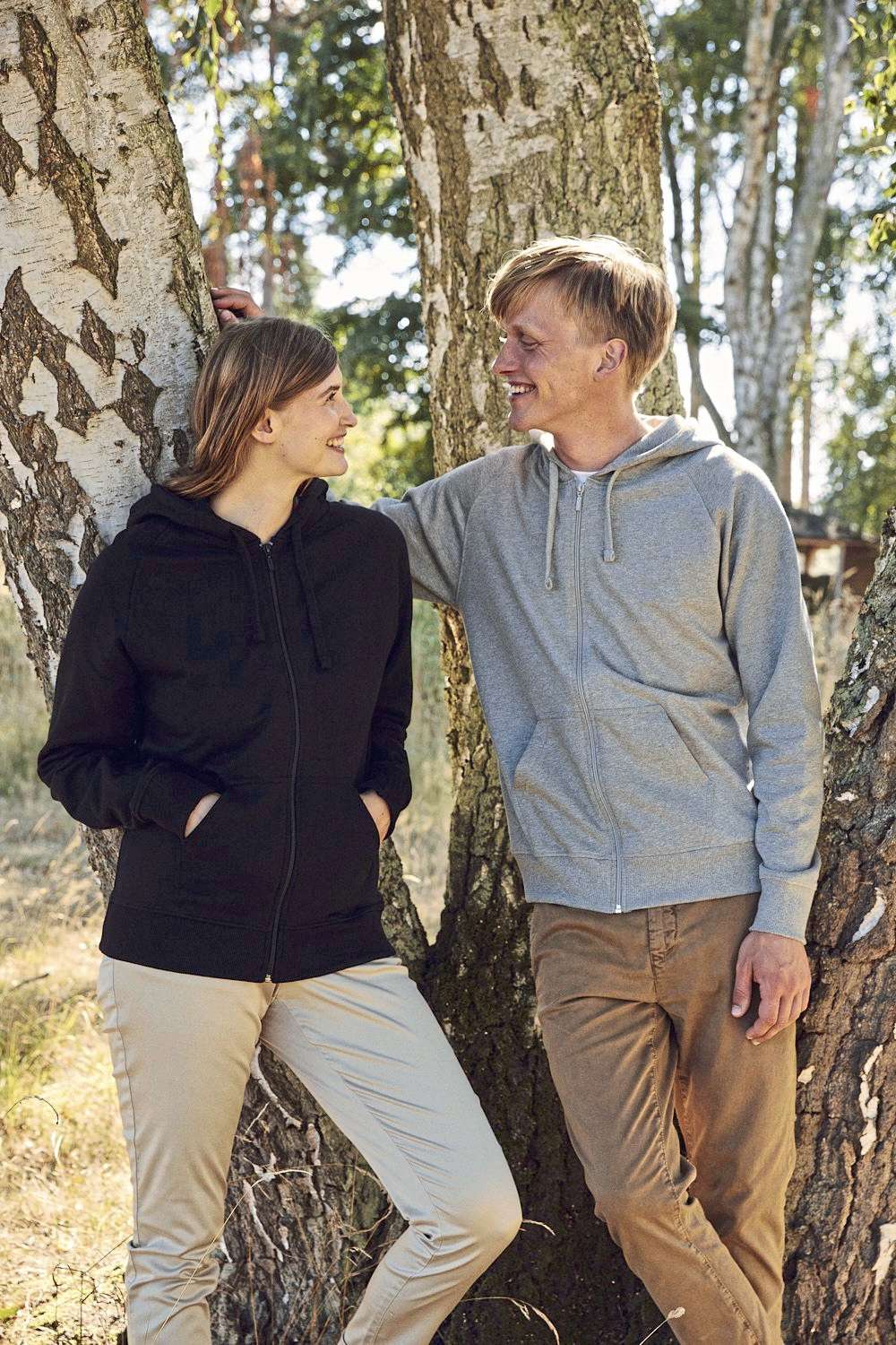 Tiger Cotton by Neutral Tiger Cotton Hoodie mit Reißverschluss, Black M, NET63301