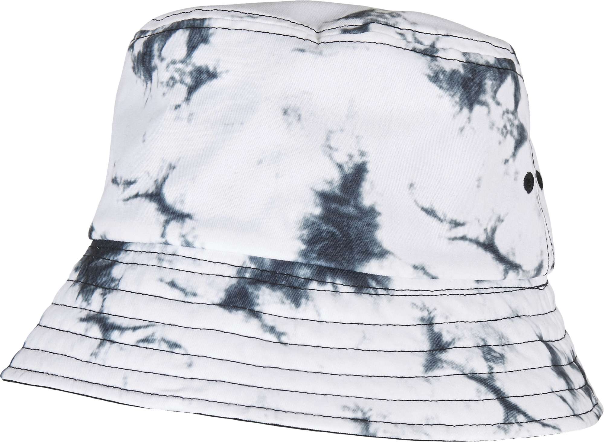Wendbarer Batik Bucket Hat Schwarz-Weiß