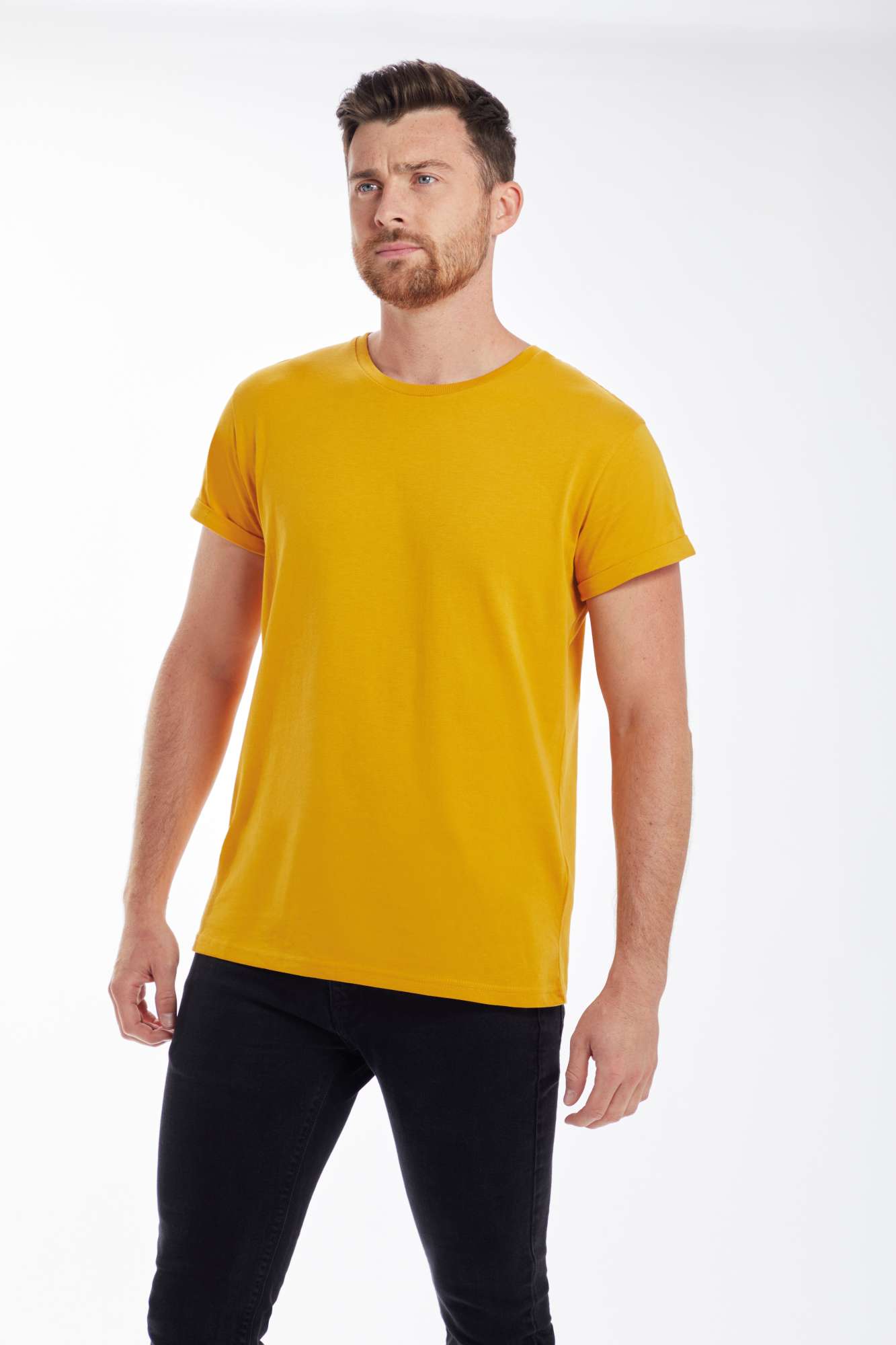 T-Shirt mit Roll-Ärmeln für Herren